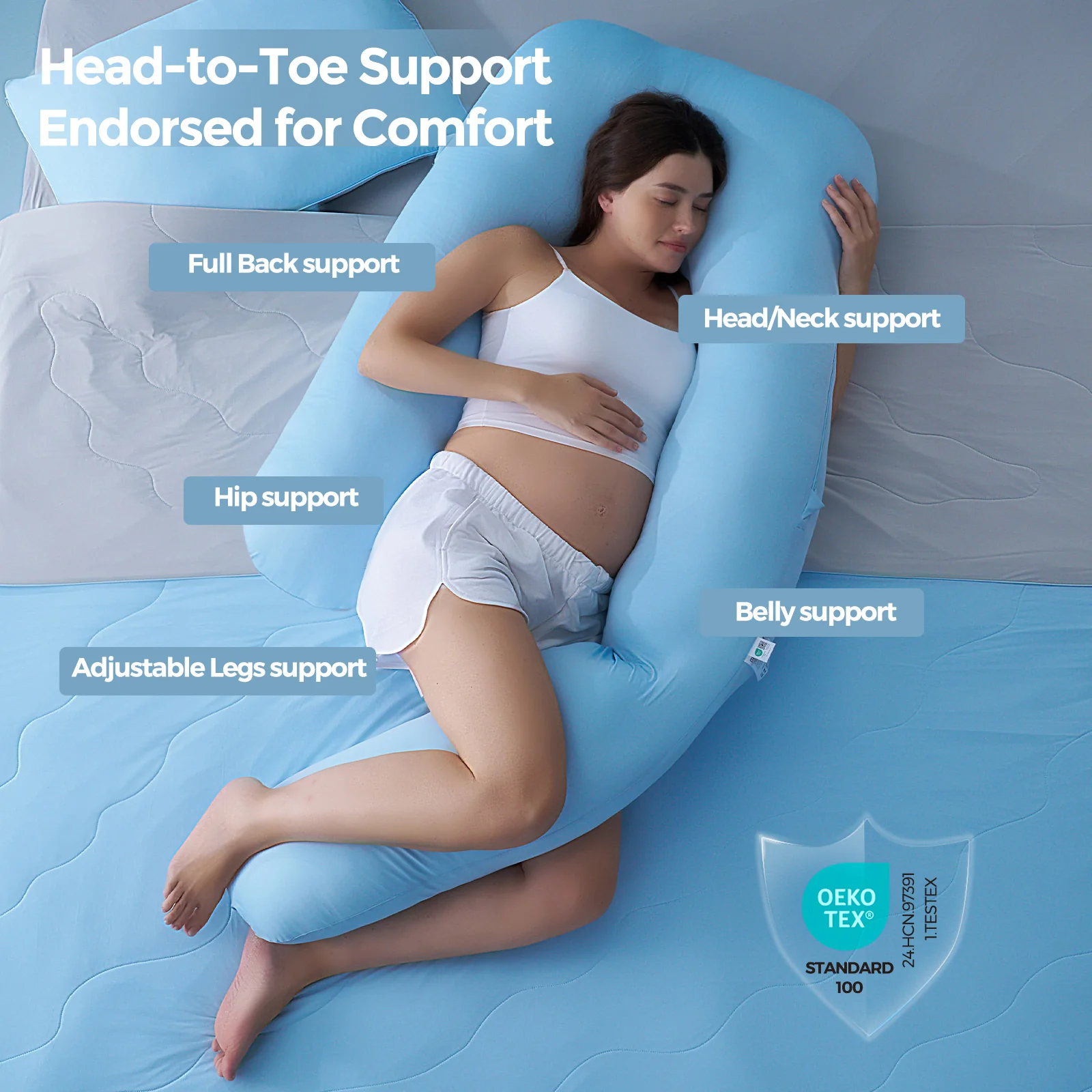 Momcozy Poduszka Ciążowa Cooling Comfort - Image 4