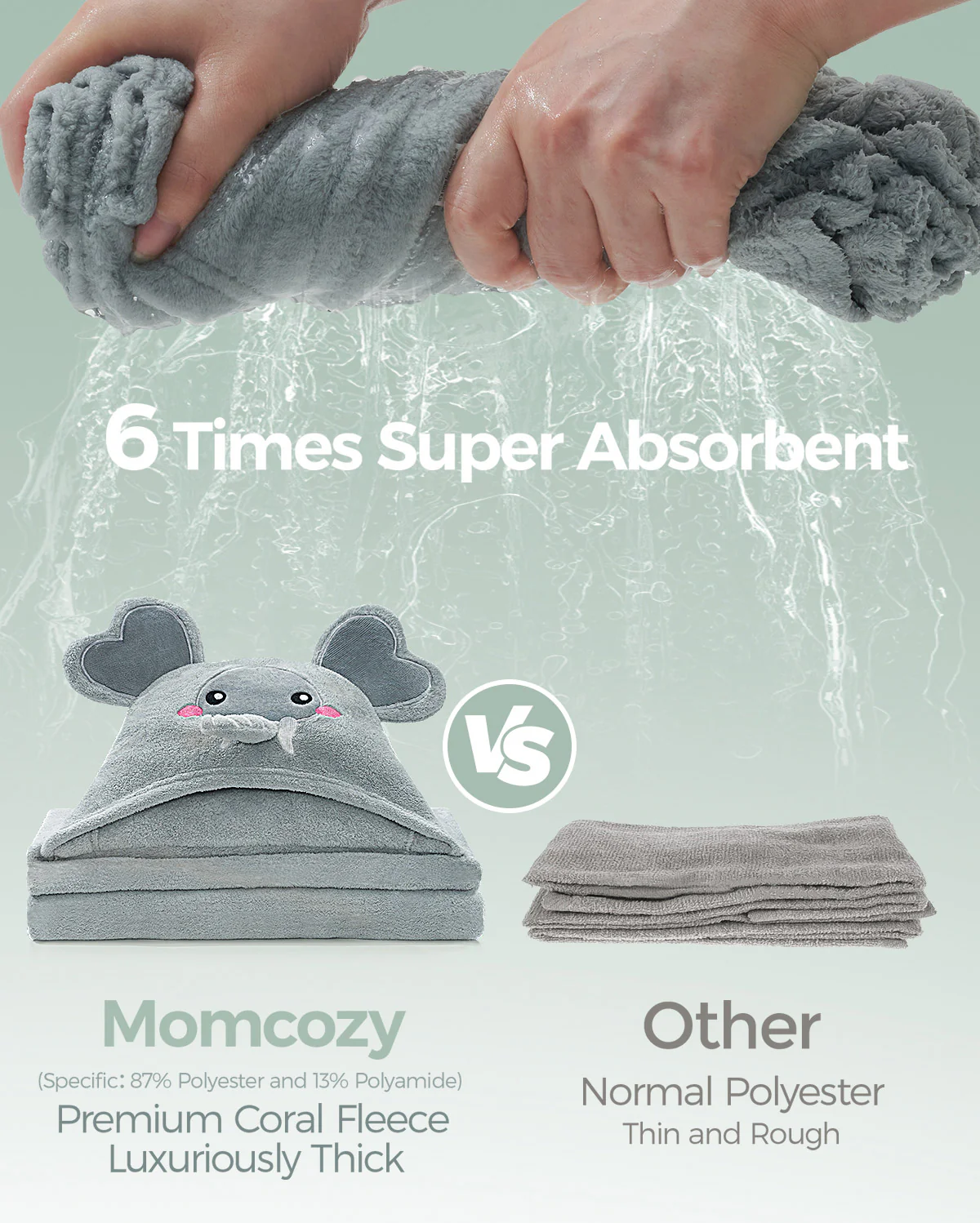 Momcozy Coral polaru z kapturem z kapturem - Image 9