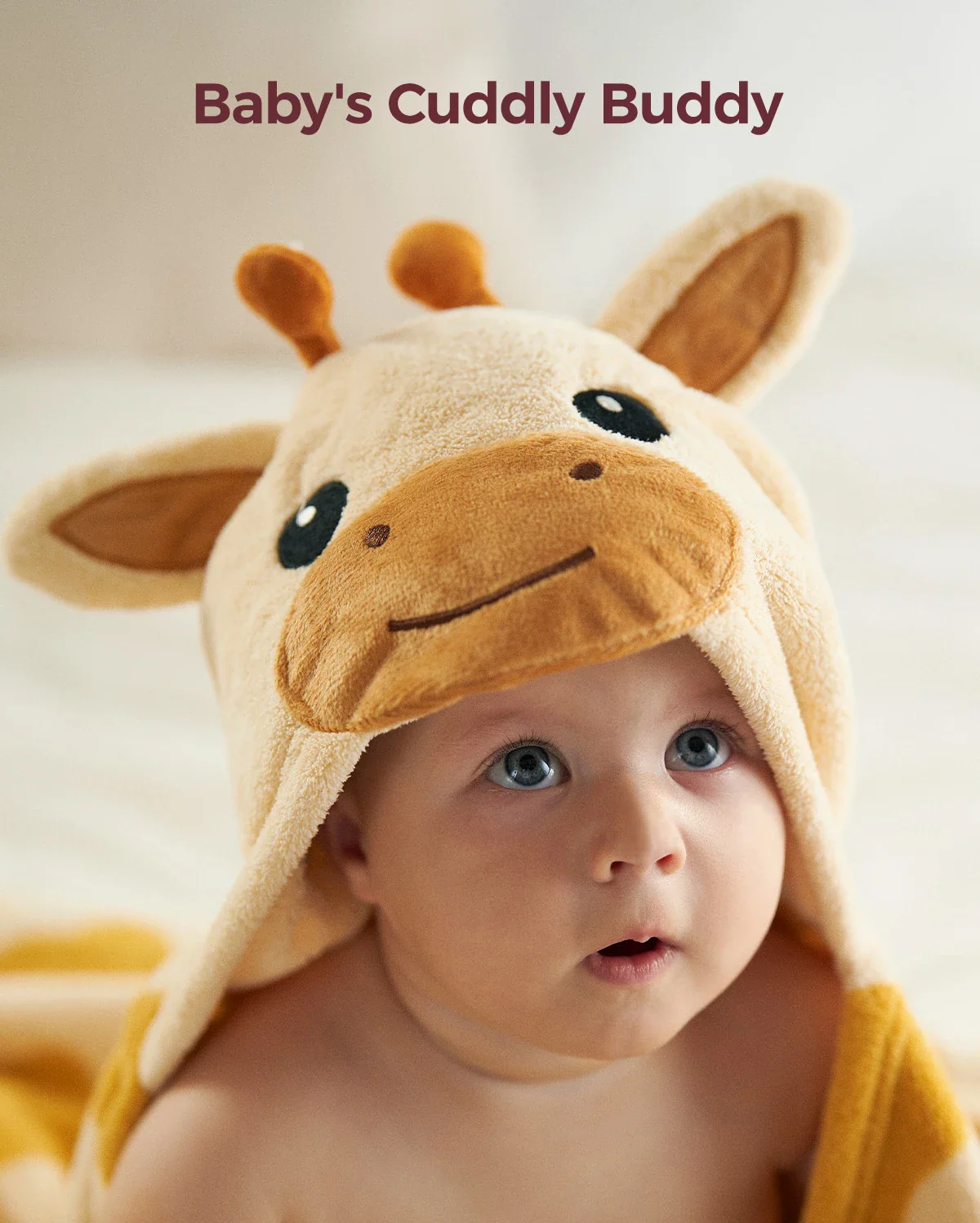 Momcozy Hooded Baby Baby Ręcznik - miły panda - Image 7