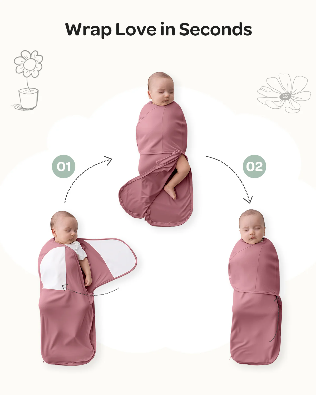 Momcozy Łatwy Otulacz Dla Niemowląt - Image 17