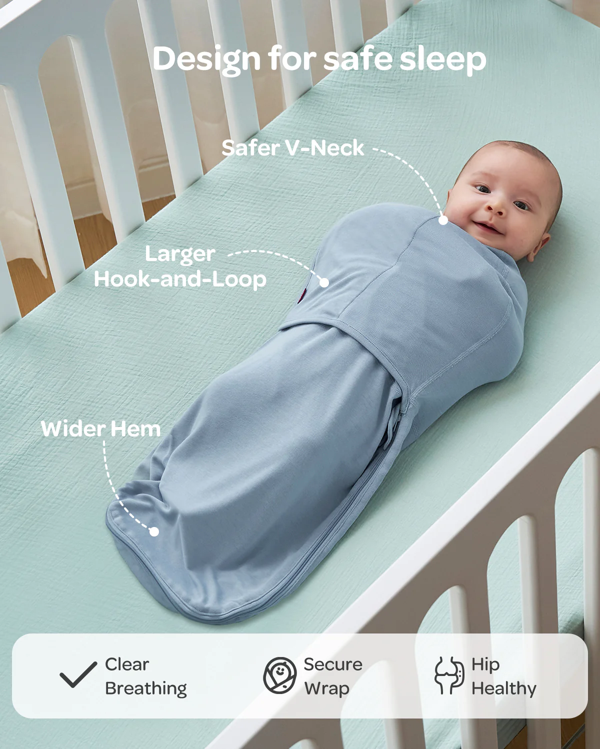 Momcozy Łatwy Otulacz Dla Niemowląt - Image 30