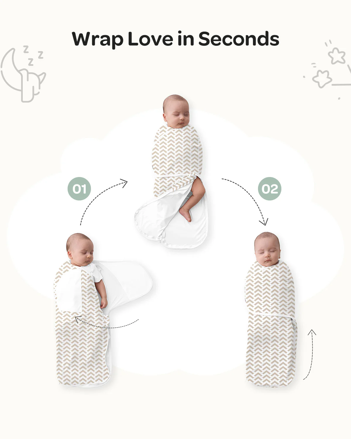 Momcozy Łatwy Otulacz Dla Niemowląt - Image 35