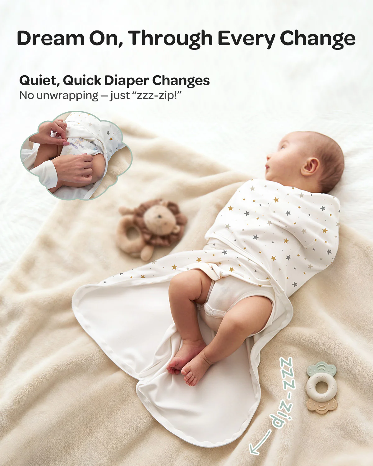 Momcozy Łatwy Otulacz Dla Niemowląt - Image 37