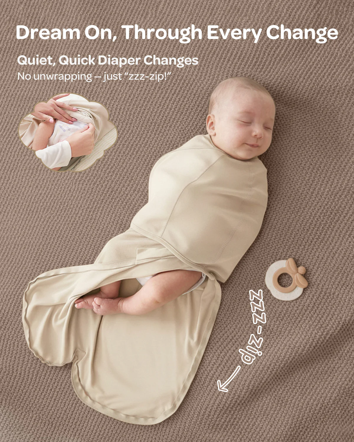 Momcozy Łatwy Otulacz Dla Niemowląt - Image 65