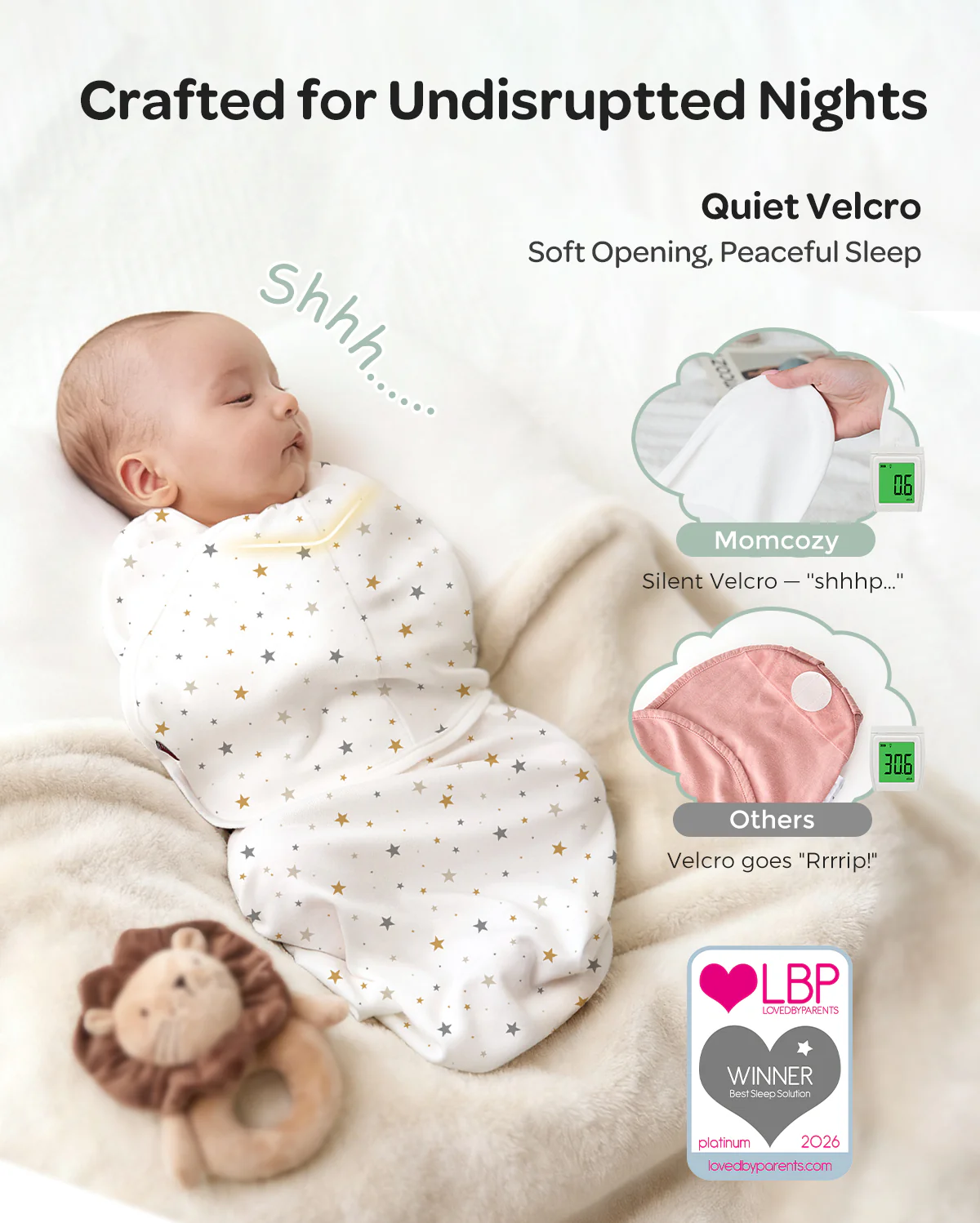 Momcozy Łatwy Otulacz Dla Niemowląt - Image 80