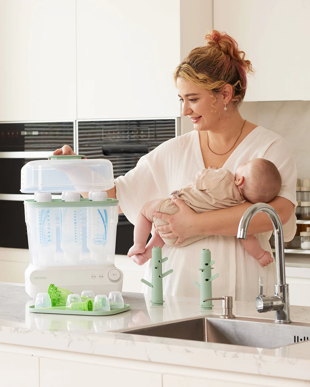 Momcozy 3 Layers Fast Bottle Sterilizer and Dryer - Image 6