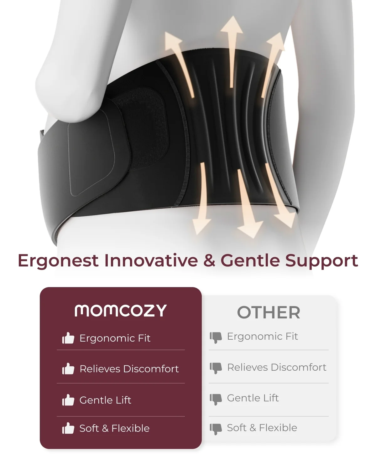 Jednoczęściowy - Momcozy Maternova Pas Ciążowy - Image 6