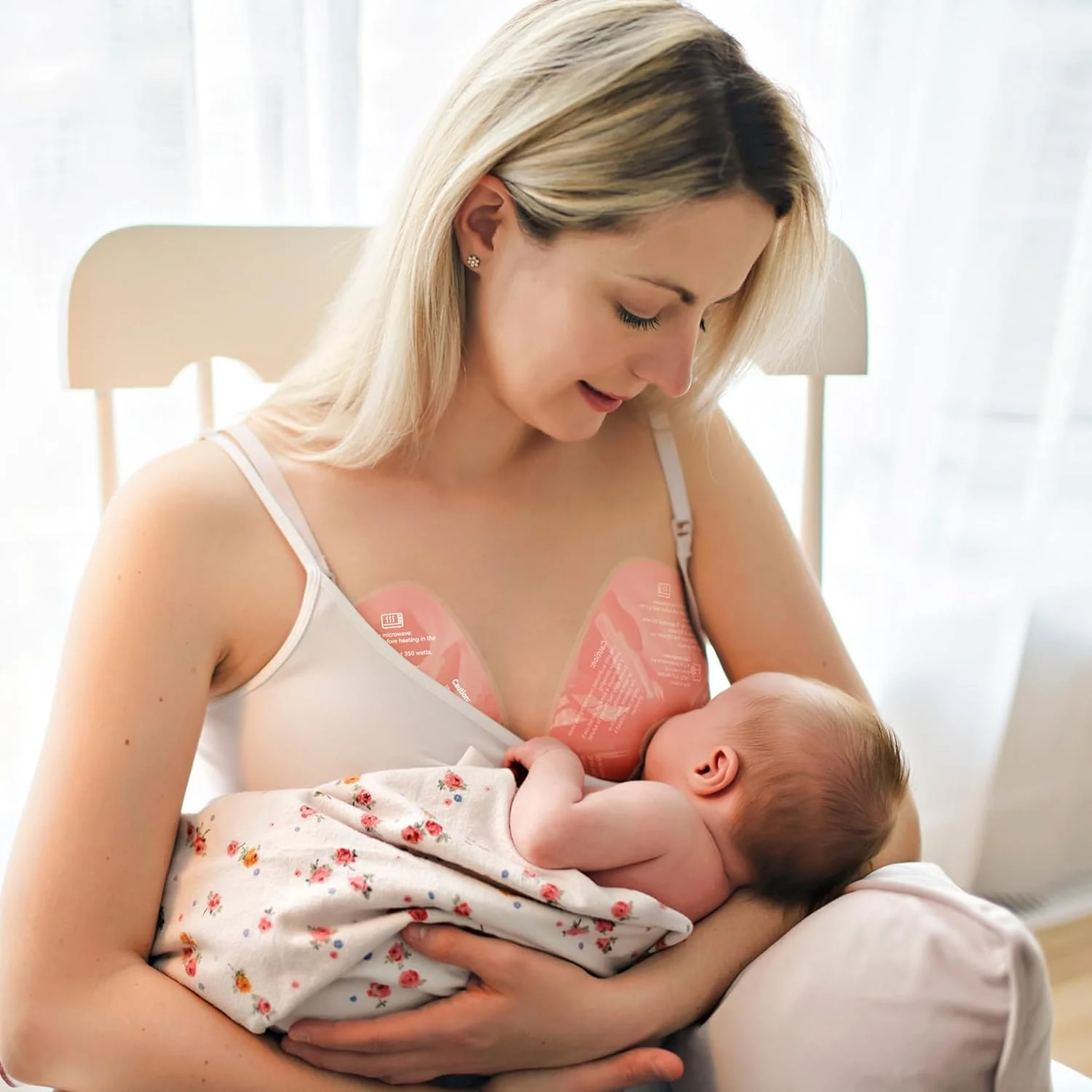 Momcozy Wkładki Laktacyjne na Ciepło i Zimno z 2 Miękkimi Pokrowcami - Image 5