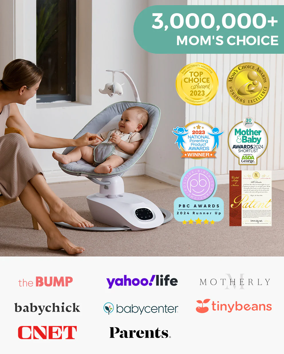 Momcozy Infant Insert kompatybilna z Momcozy Cocosway Leżaczek - Image 10