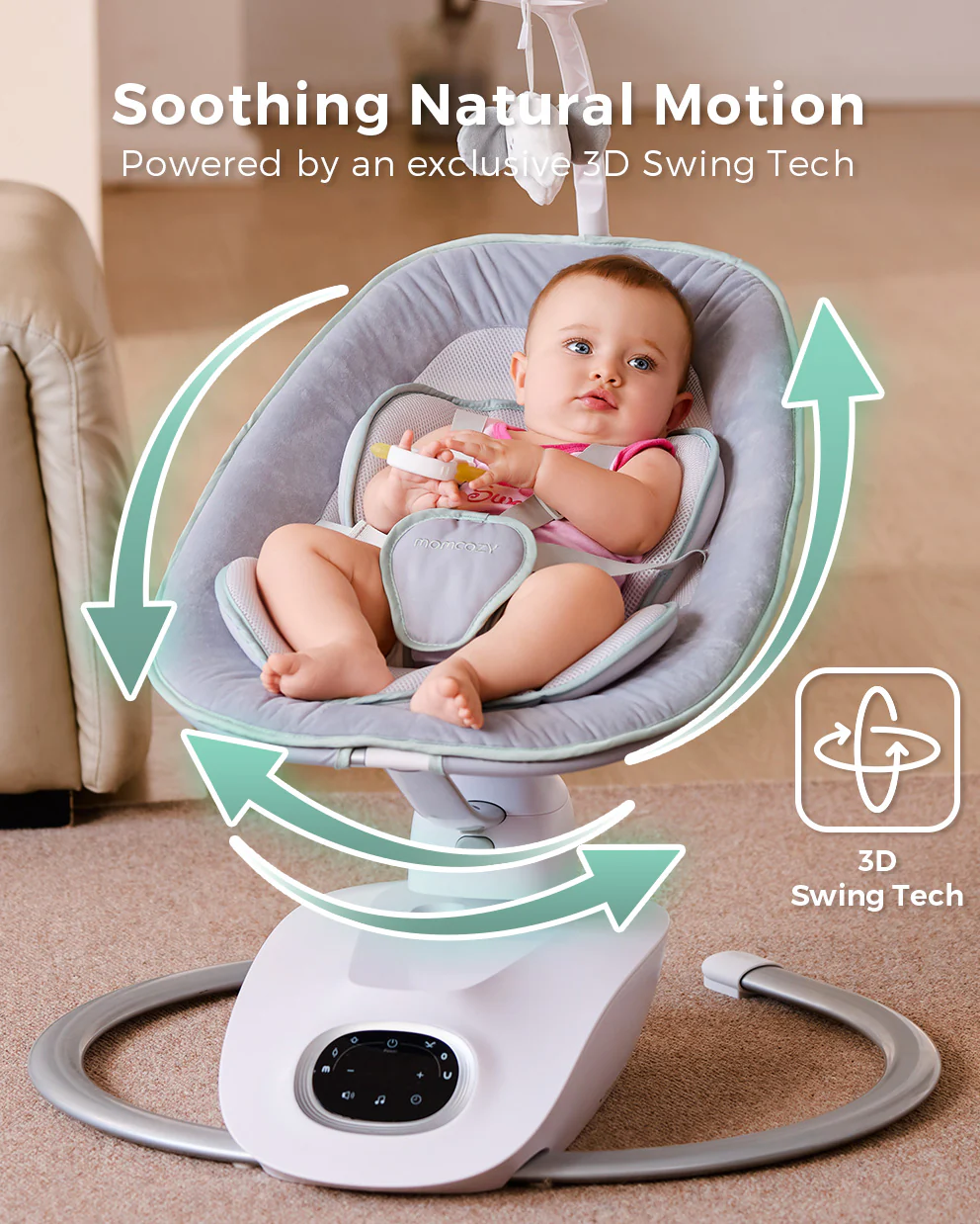 Momcozy Infant Insert kompatybilna z Momcozy Cocosway Leżaczek - Image 3