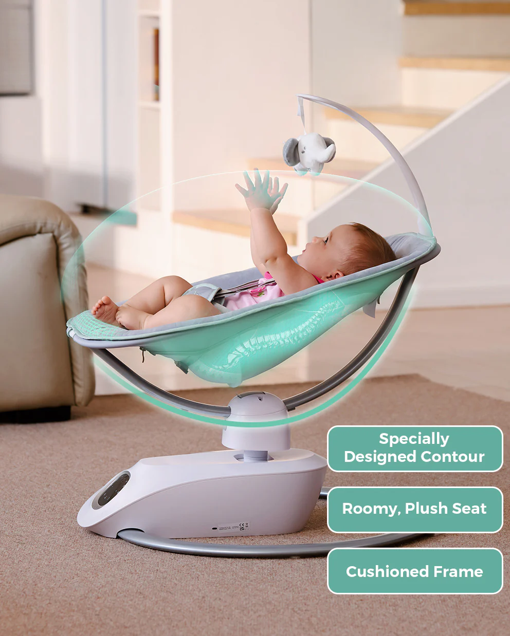 Momcozy Infant Insert kompatybilna z Momcozy Cocosway Leżaczek - Image 5