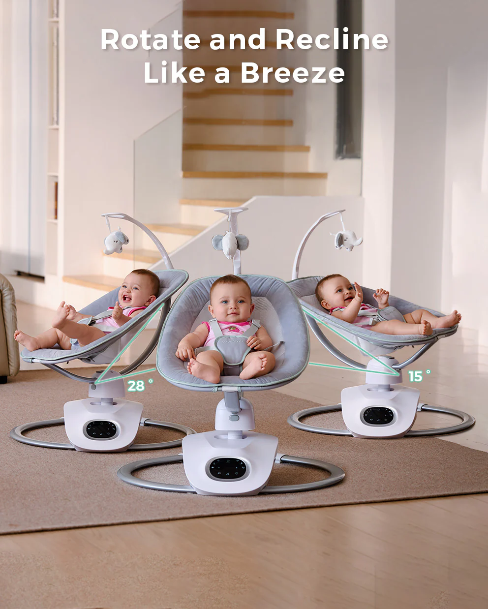Momcozy Infant Insert kompatybilna z Momcozy Cocosway Leżaczek - Image 6