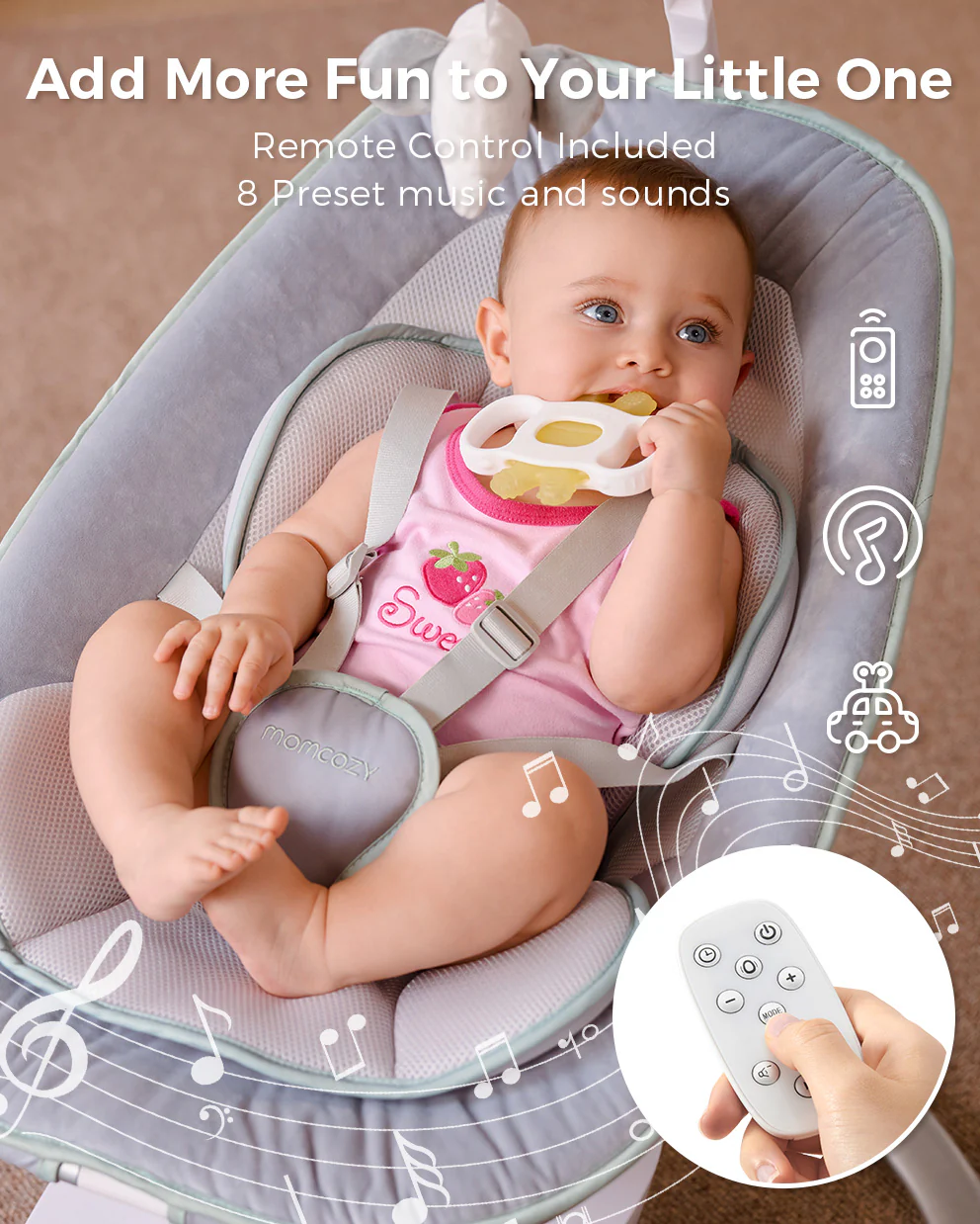 Momcozy Infant Insert kompatybilna z Momcozy Cocosway Leżaczek - Image 7