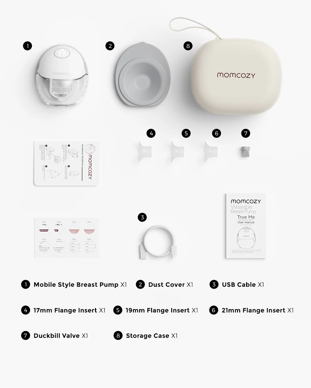 Momcozy Mobile Style™ Smukły Laktator Muszlowy | M6 - Image 17