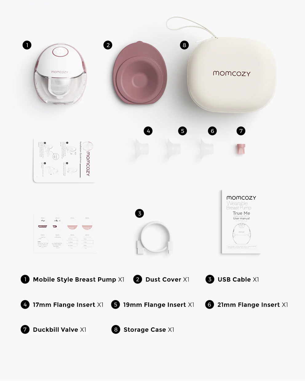 Momcozy Mobile Style™ Smukły Laktator Muszlowy | M6 - Image 18