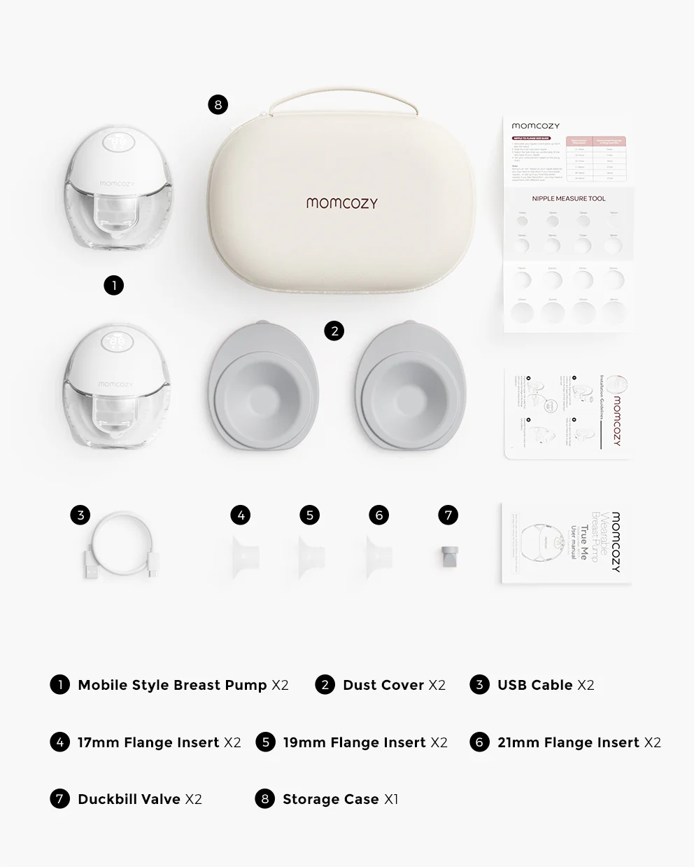 Momcozy Mobile Style™ Smukły Laktator Muszlowy | M6 - Image 21