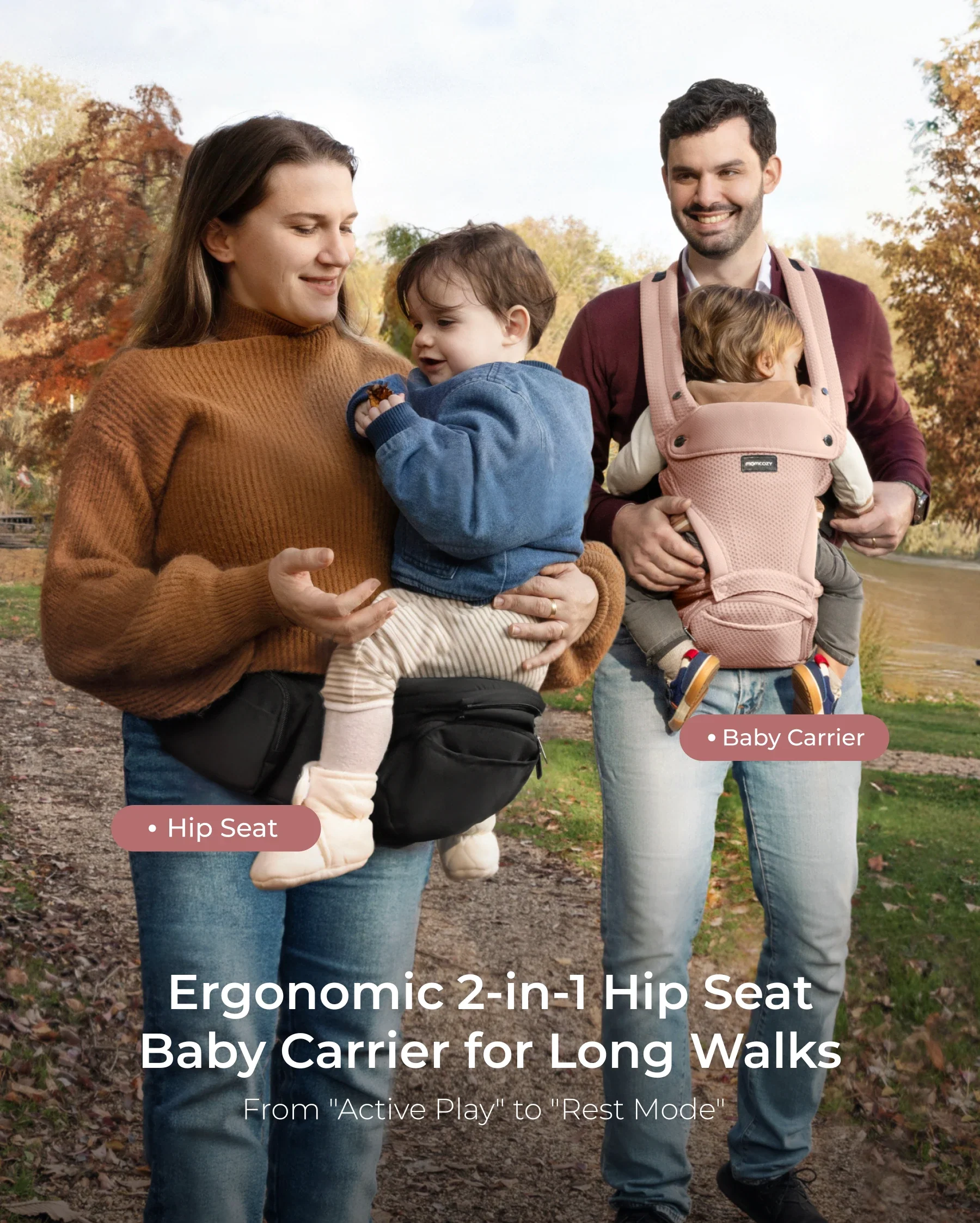 Momcozy 2-in-1 Nosidełko Biodrowe - Image 14