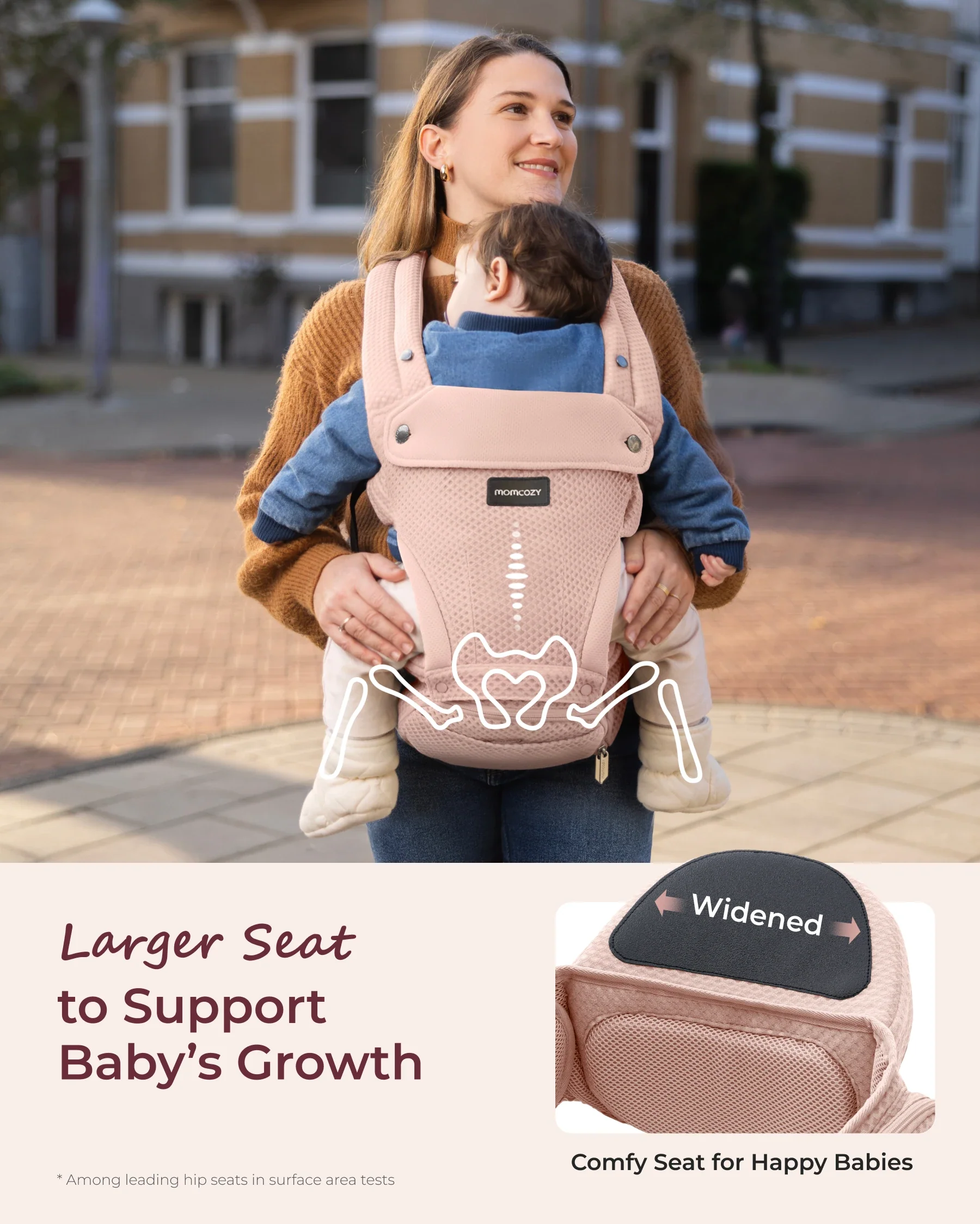Momcozy 2-in-1 Nosidełko Biodrowe - Image 15