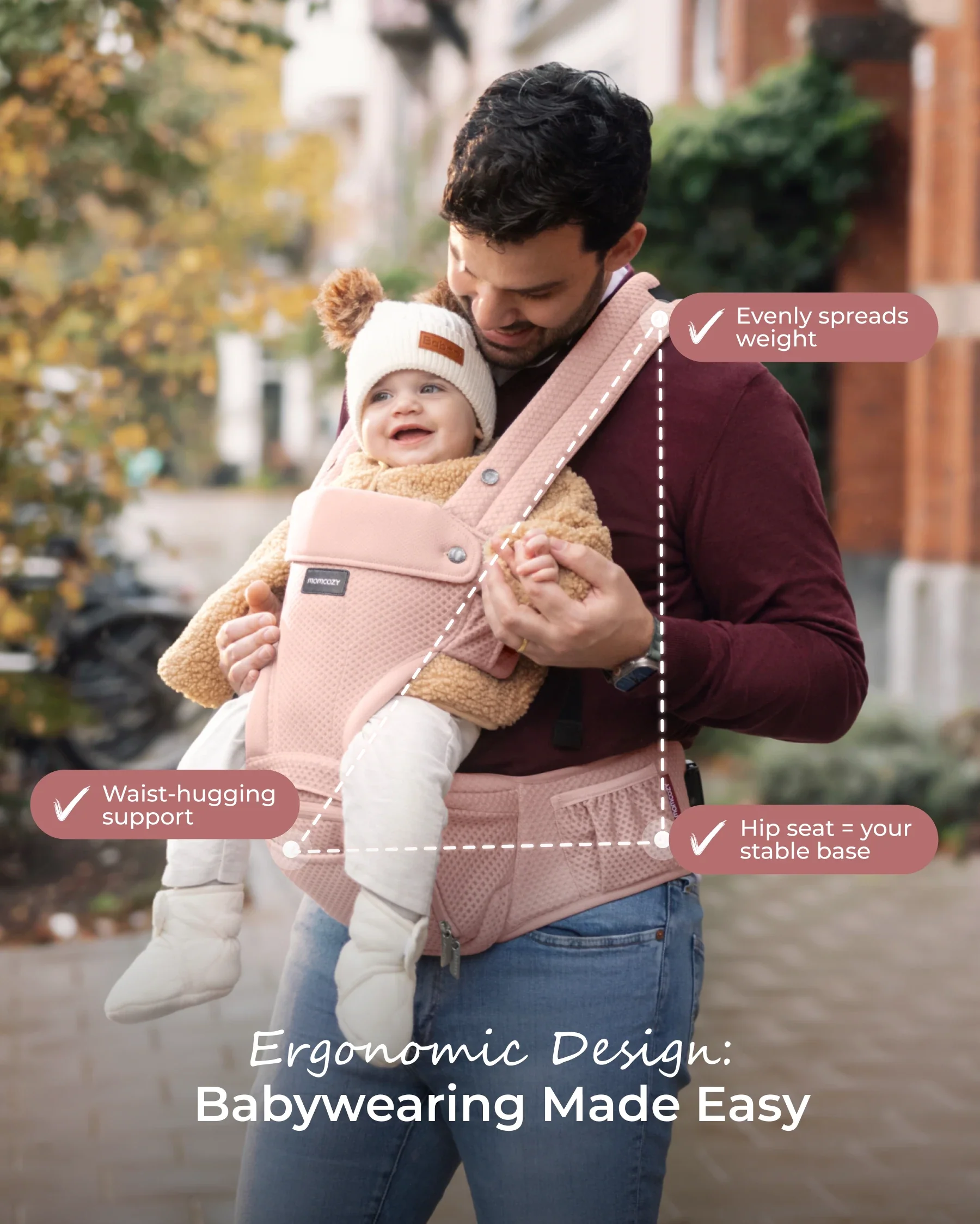 Momcozy 2-in-1 Nosidełko Biodrowe - Image 18