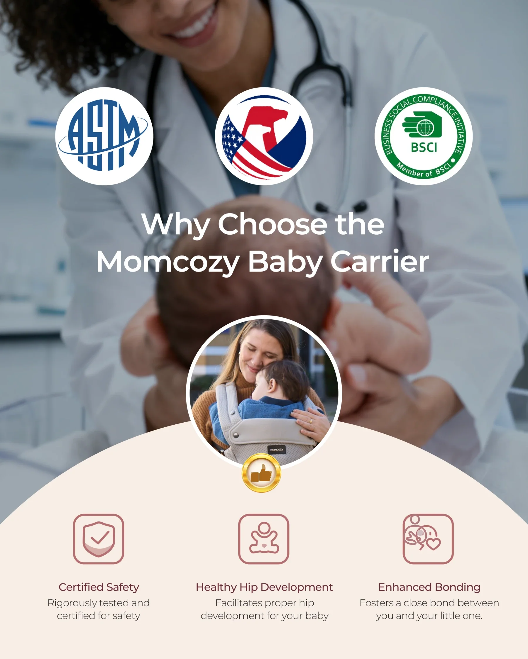 Momcozy 2-in-1 Nosidełko Biodrowe - Image 21