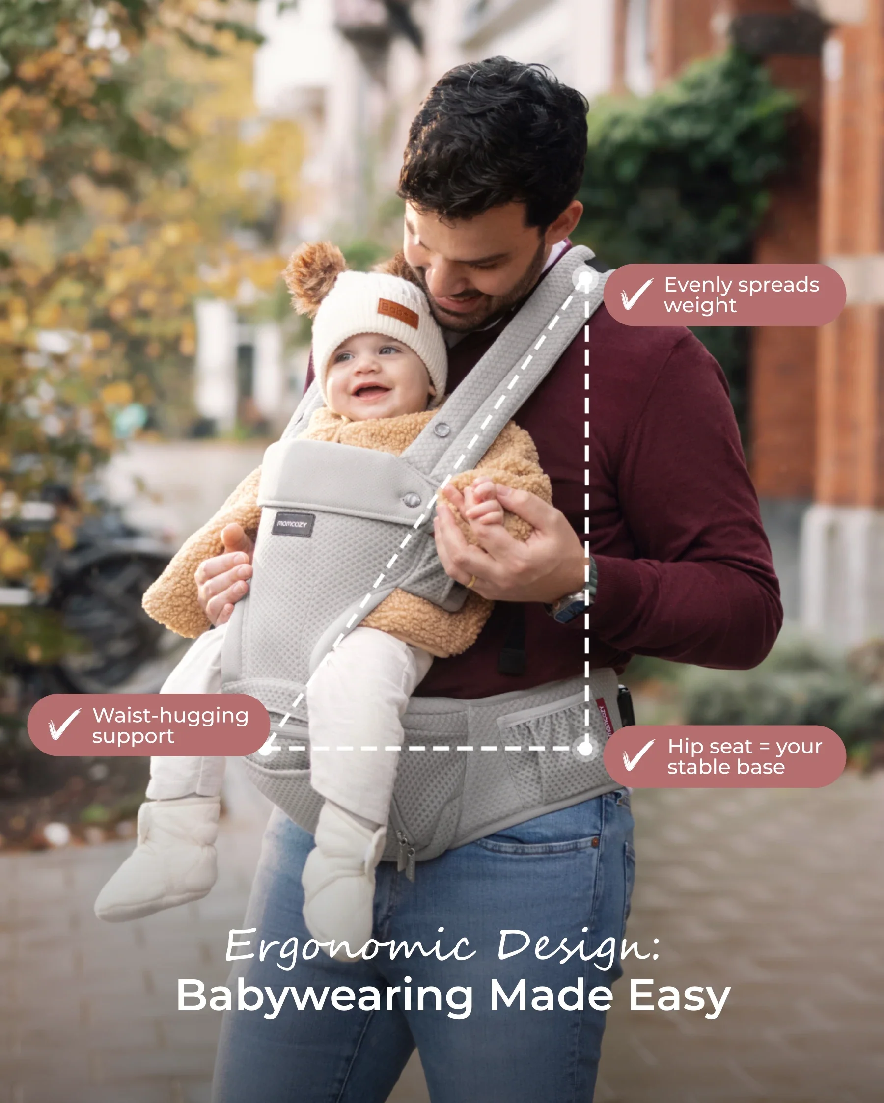 Momcozy 2-in-1 Nosidełko Biodrowe - Image 22