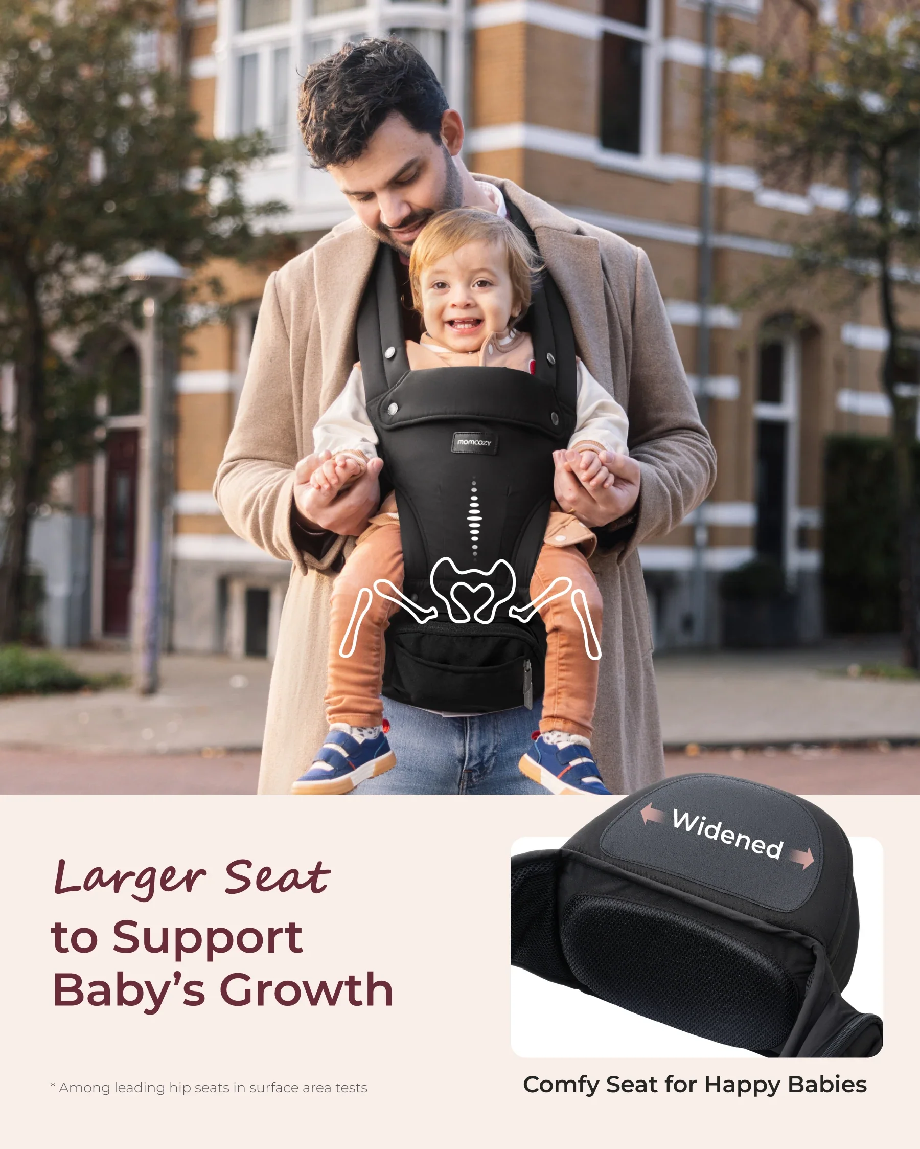 Momcozy 2-in-1 Nosidełko Biodrowe - Image 4