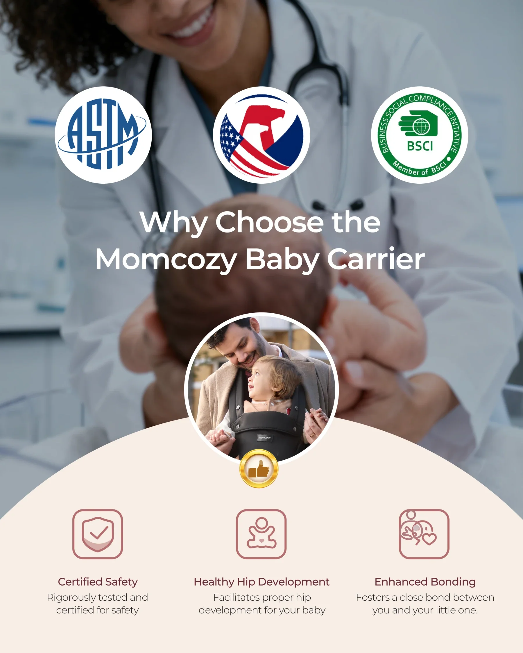 Momcozy 2-in-1 Nosidełko Biodrowe - Image 9