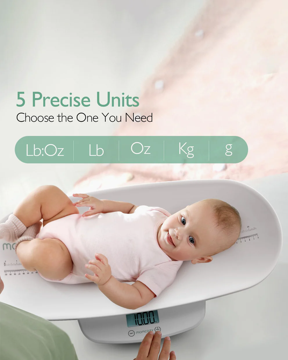 Momcozy Multi-Function Baby Scale - Weight & Height Measurement - Image 2