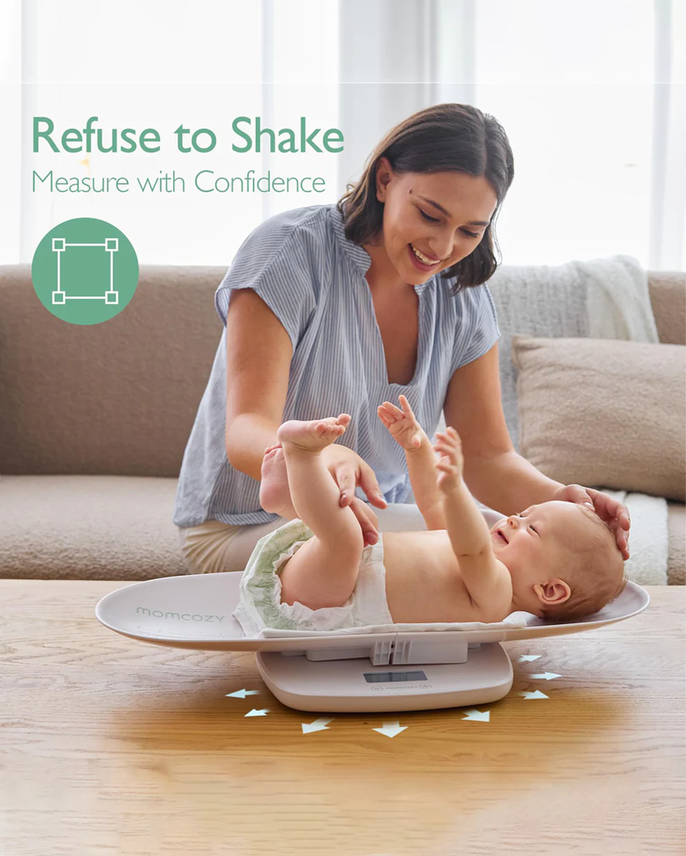 Momcozy Multi-Function Baby Scale - Weight & Height Measurement - Image 5