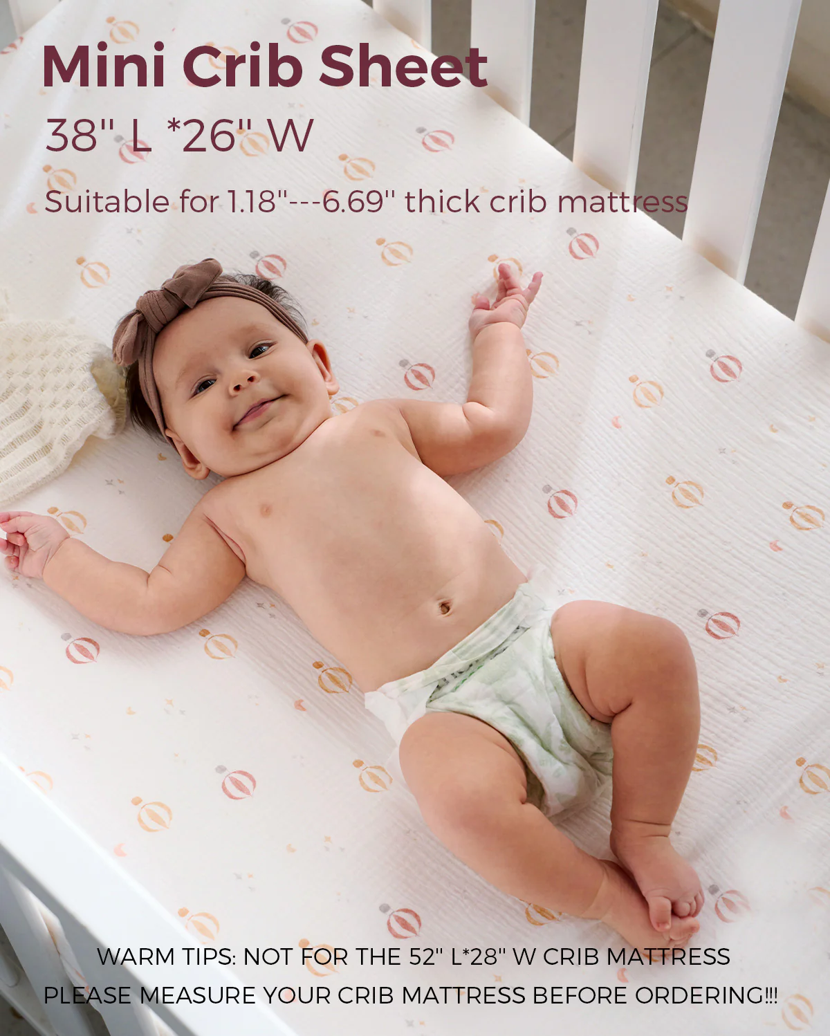 Momcozy Muślin zamontowany arkusze łóżeczków - 2 rozmiary - Image 20