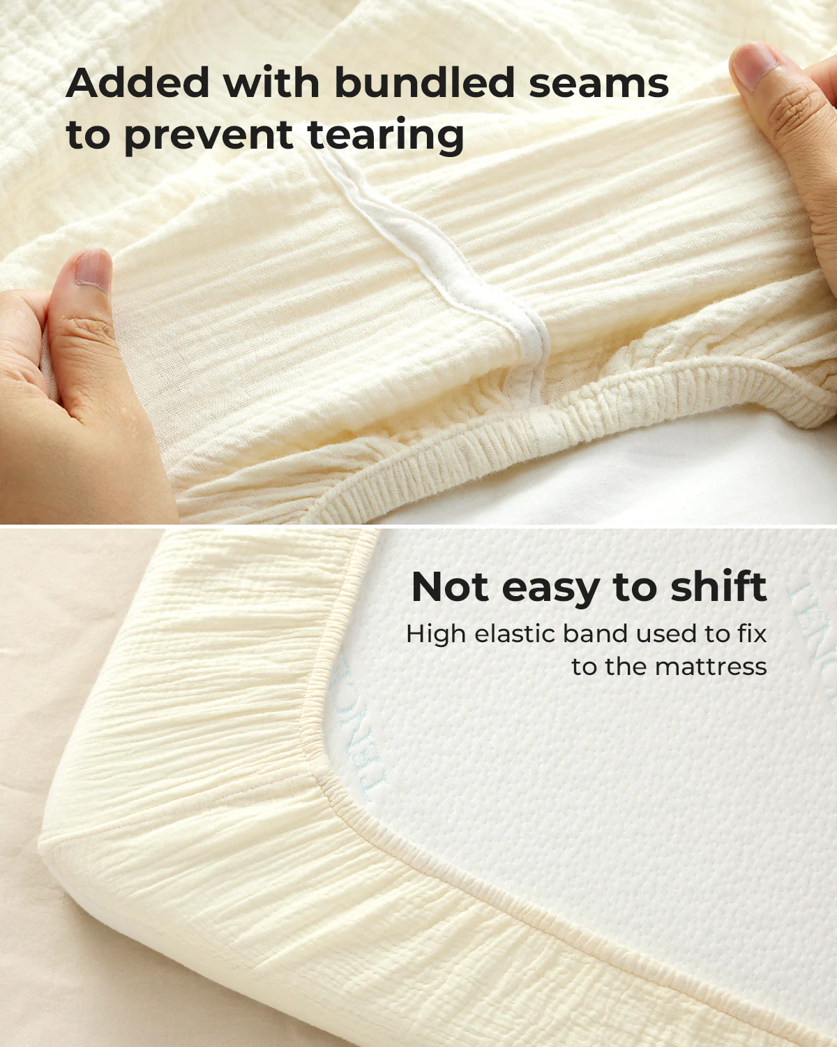Momcozy Muslin Fitted Crib Sheets - 2 sizes - Bravery Giraffe - Image 9