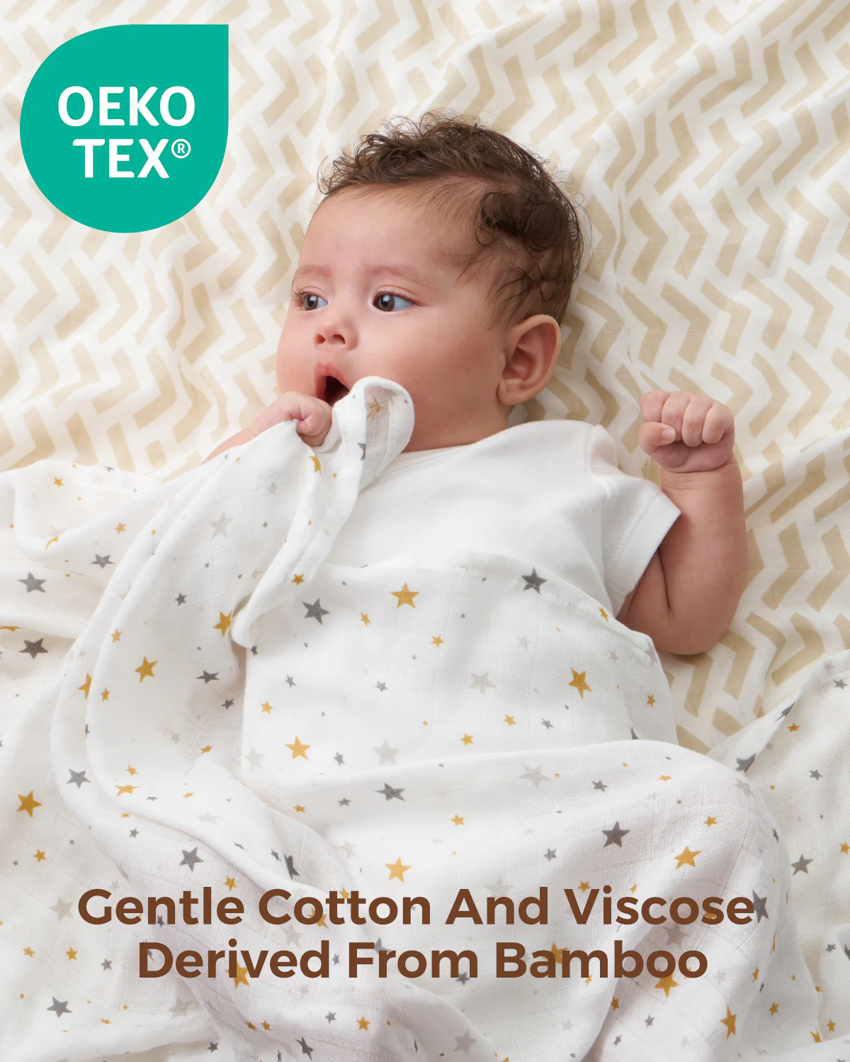 Momcozy Muślin Swaddle Baby Koce, 4 paczki - Image 13