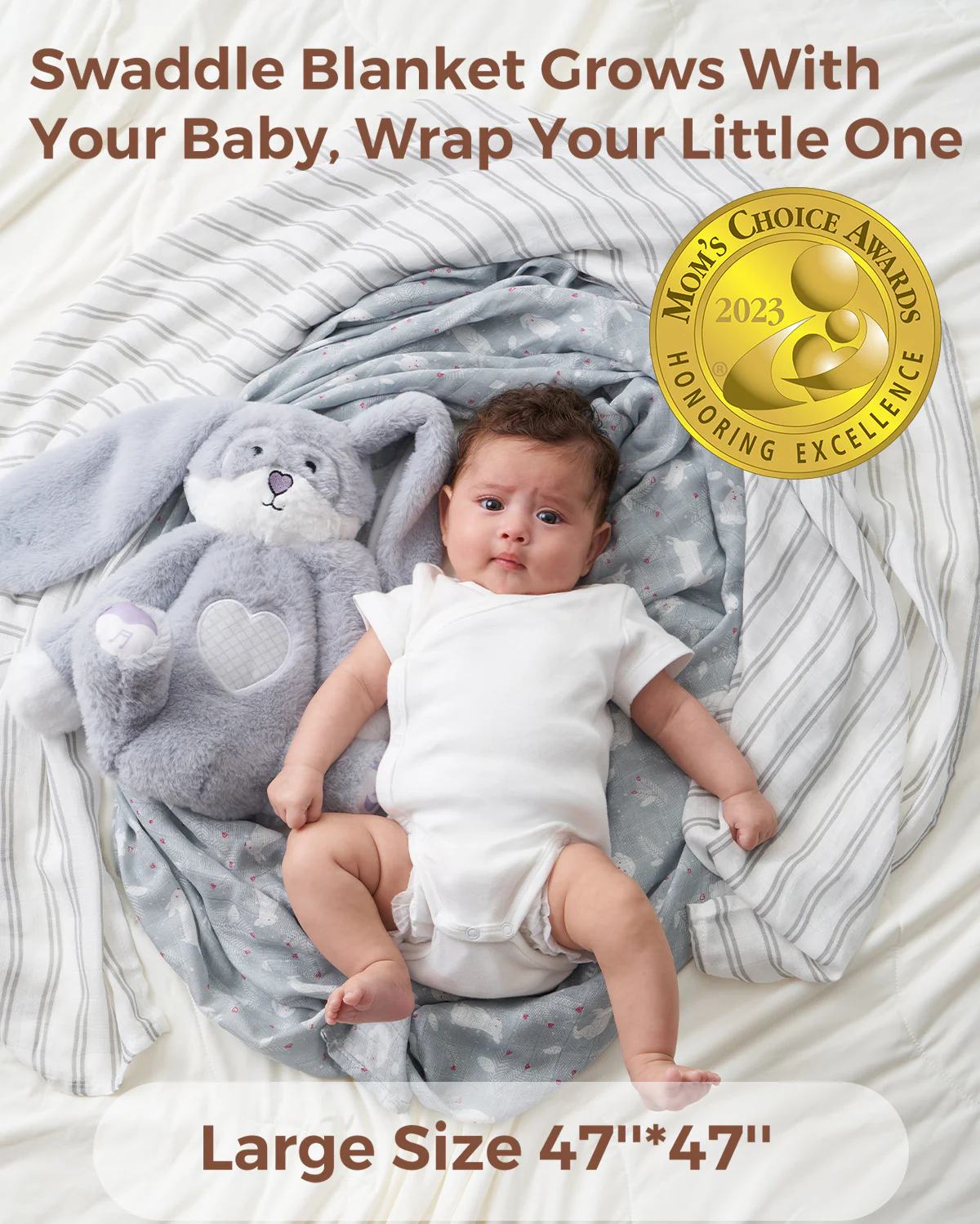 Momcozy Muślin Swaddle Baby Koce, 4 paczki - Image 28