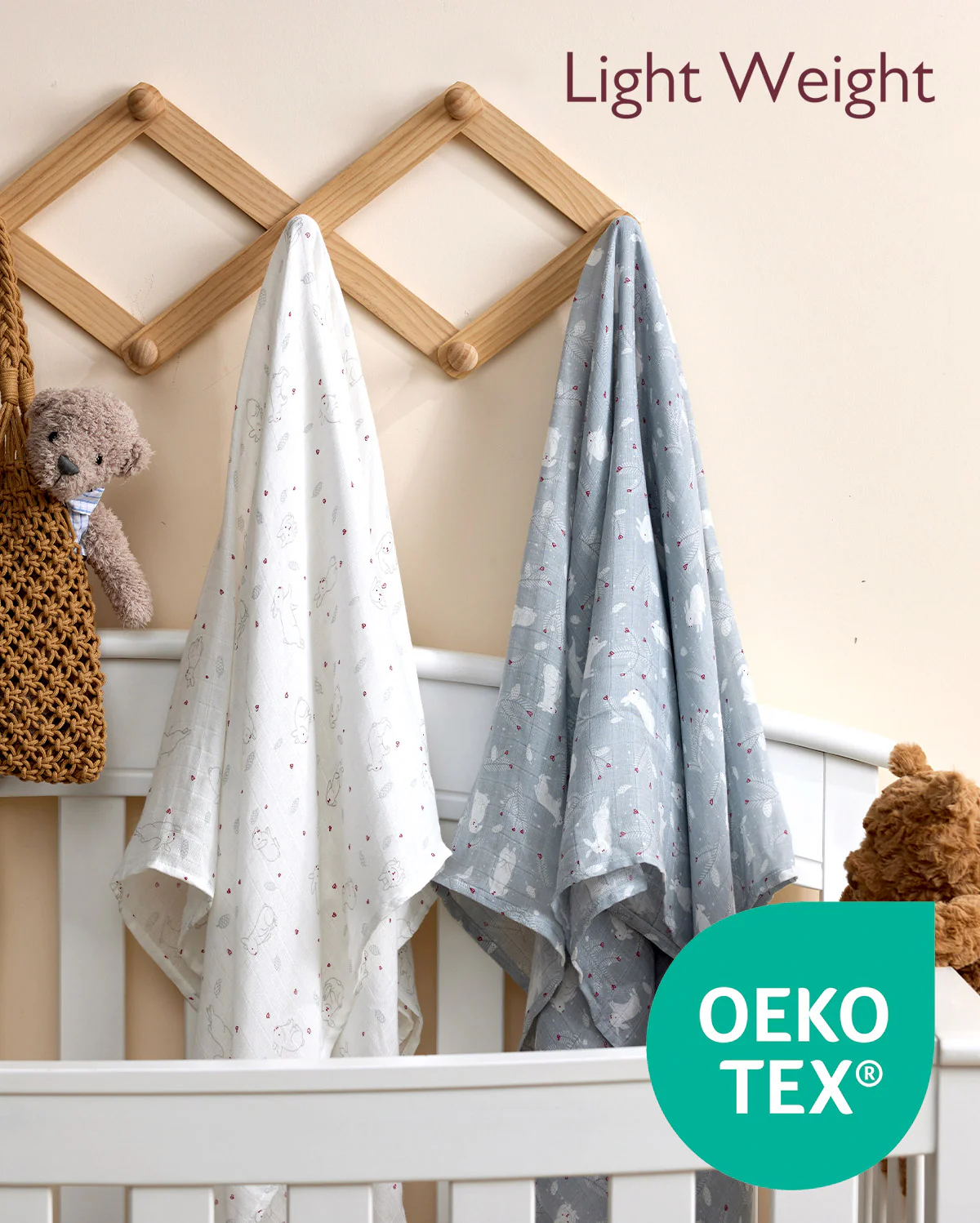 Momcozy Muślin Swaddle Baby Koce, 4 paczki - Image 34