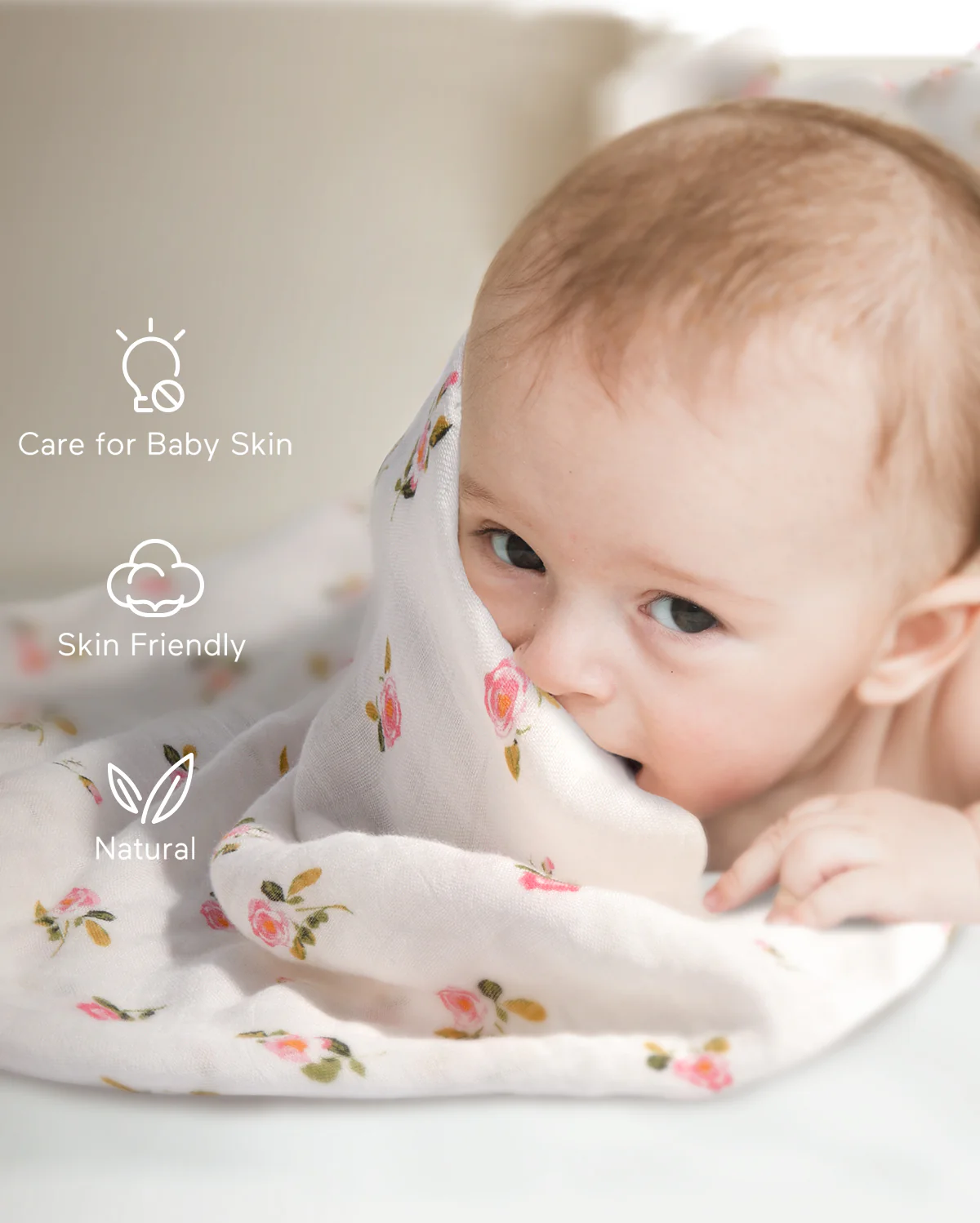 Momcozy Muślin Swaddle Baby Koce, 4 paczki - Image 35