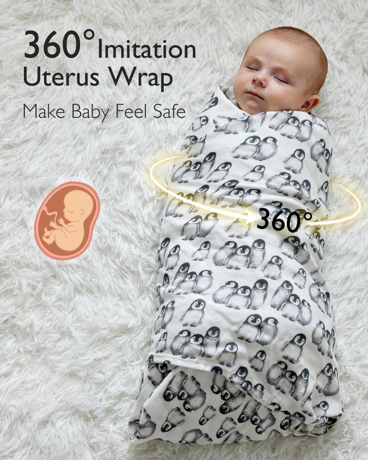 Momcozy Muślin Swaddle Baby Koce, 4 paczki - Image 42
