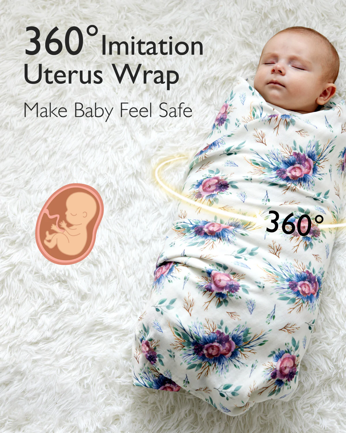 Momcozy Muślin Swaddle Baby Koce, 4 paczki - Image 46