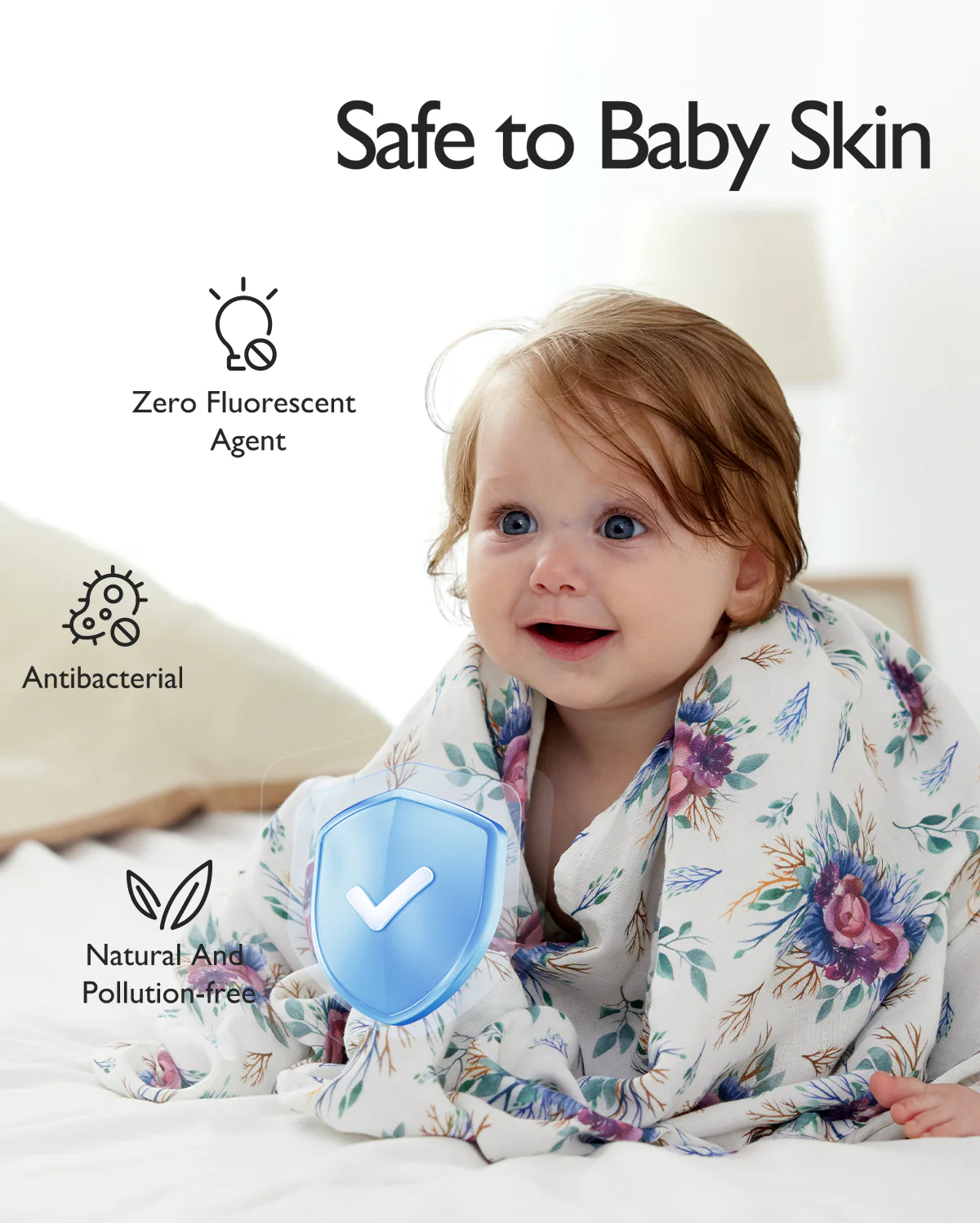 Momcozy Muślin Swaddle Baby Koce, 4 paczki - Image 49