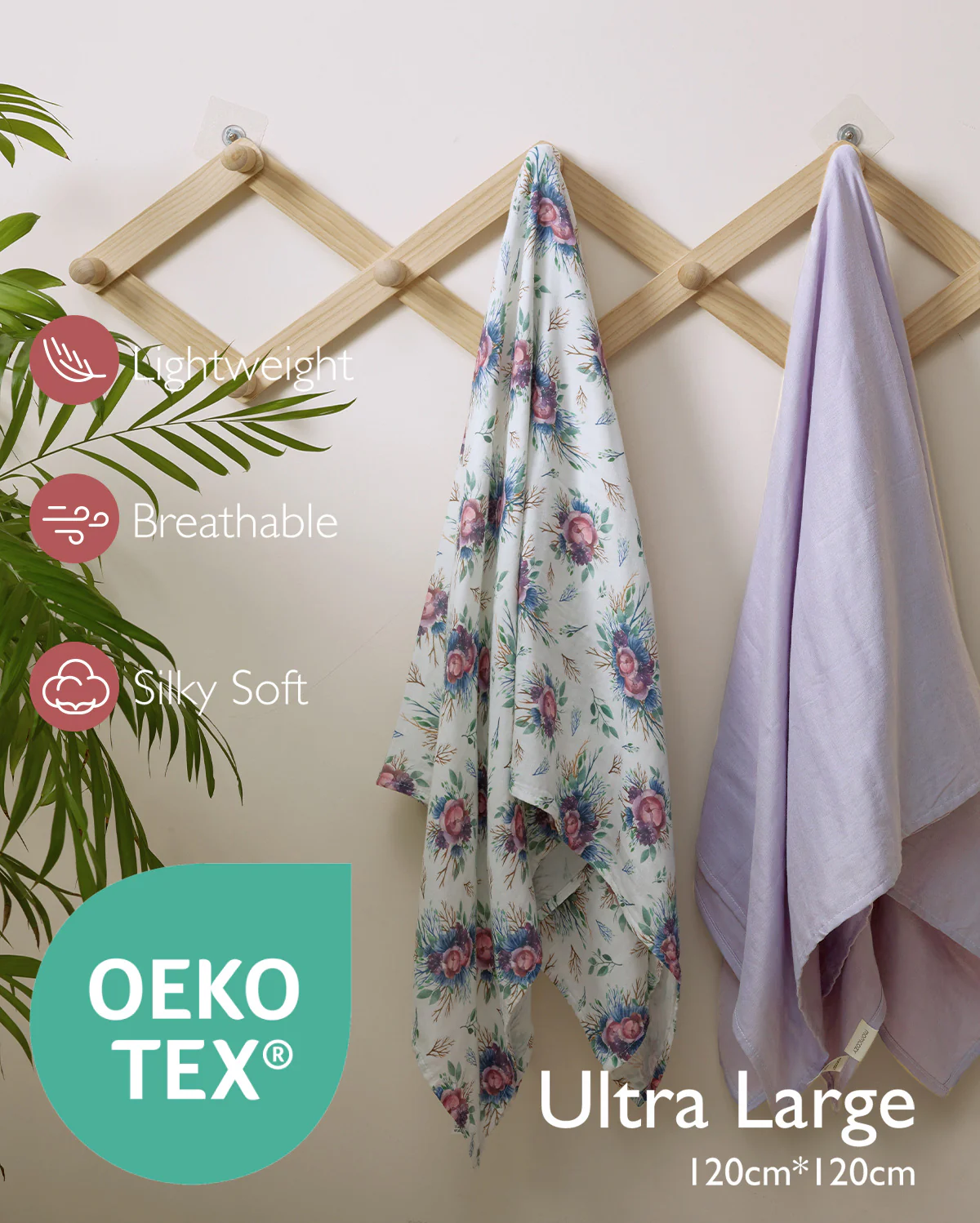 Momcozy Muślin Swaddle Baby Koce, 4 paczki - Image 50