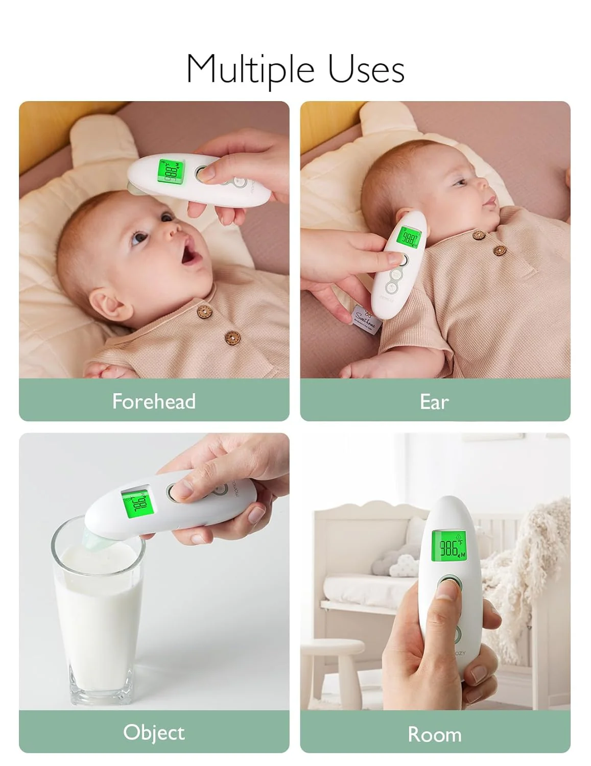 Momcozy bezkontaktowy czoło i termometr uszy - Image 6