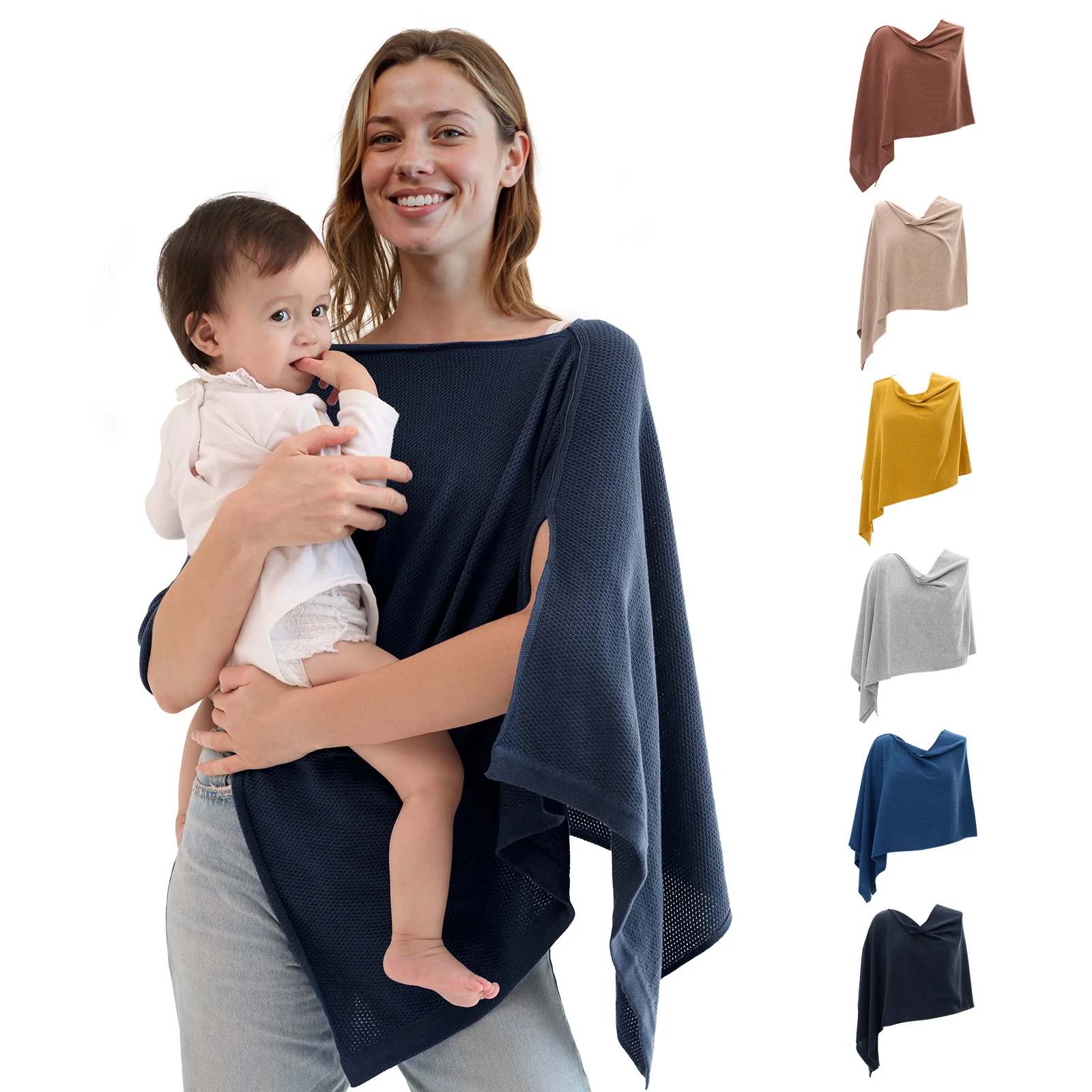 Momcozy Chusta do Karmienia - Miękkie, Oddychające, Wielofunkcyjne Ponczo Zapewniające Prywatność - Image 22