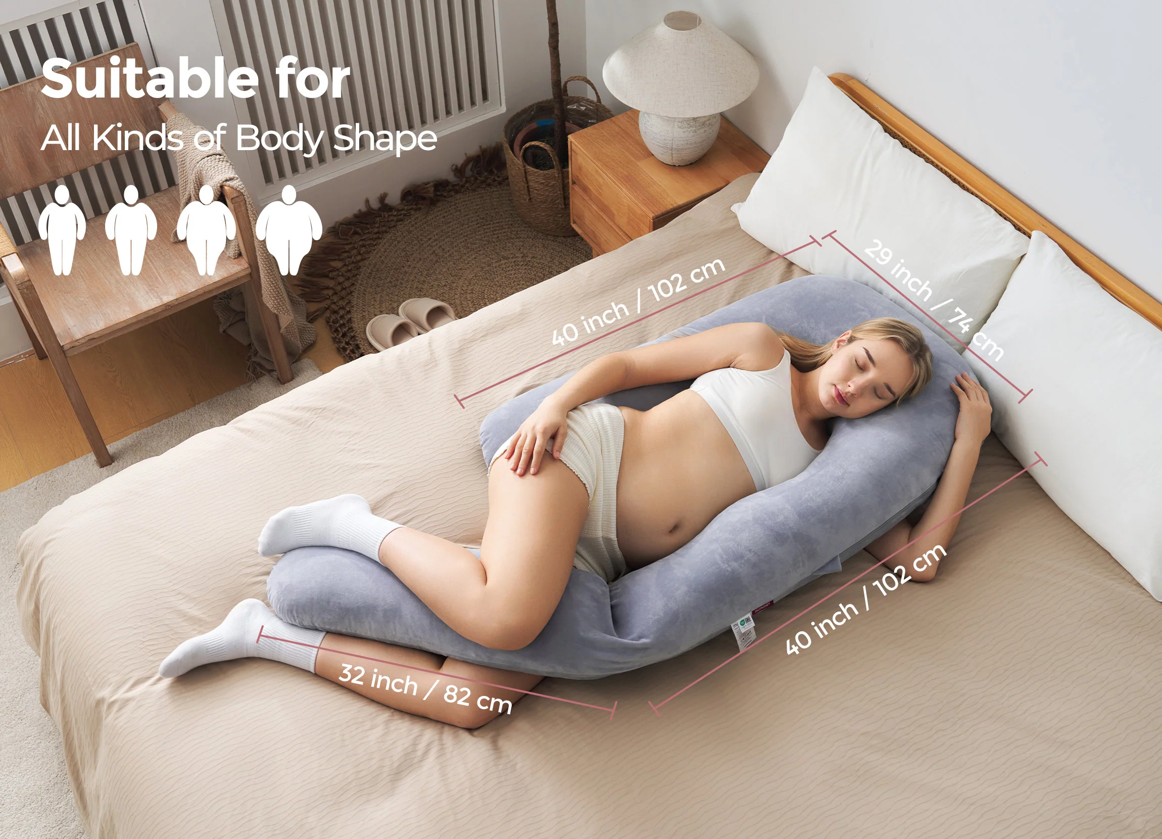 Momcozy Dreamlign Poduszka Ciążowa  - Image 8