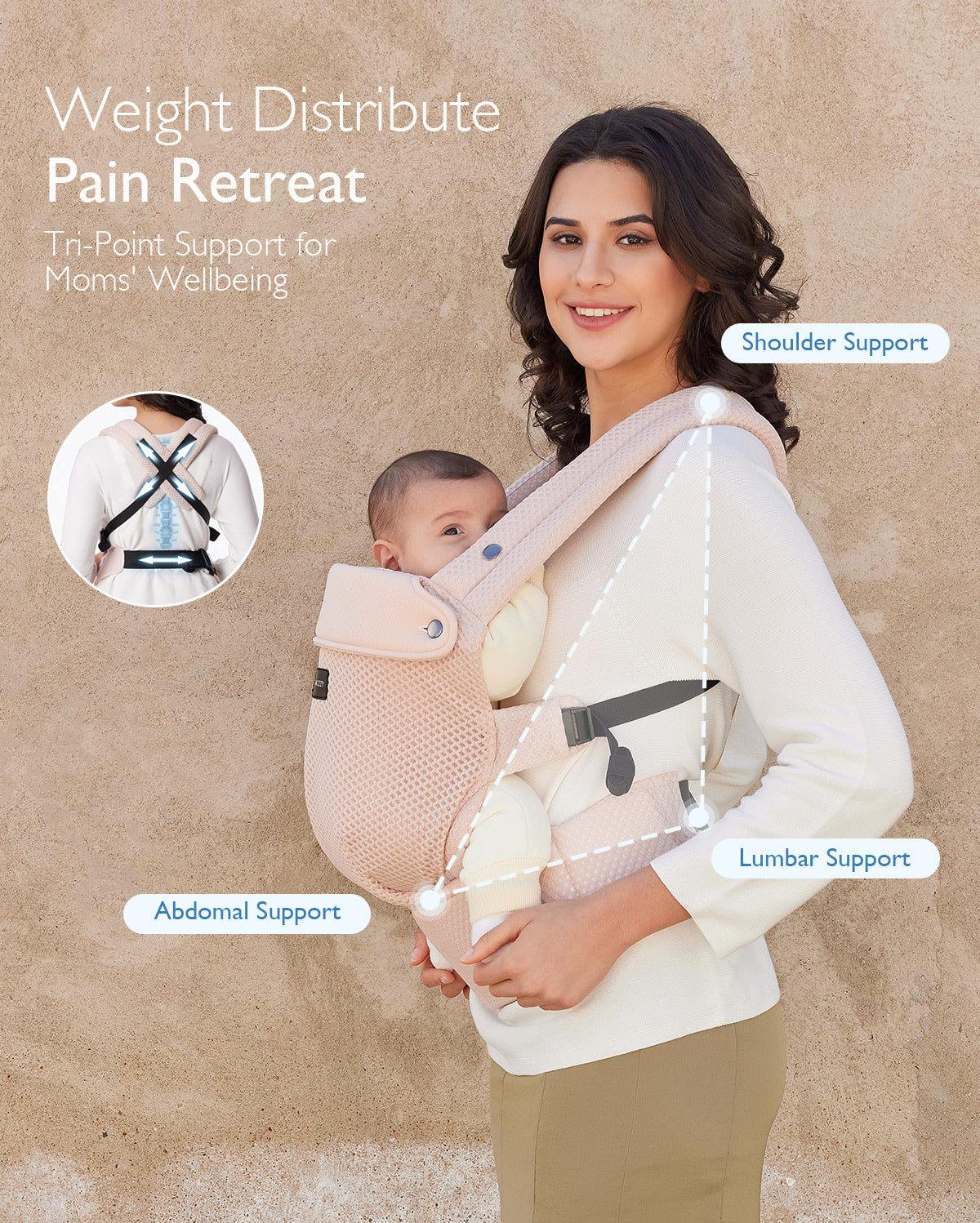 Nosidełko dla Dziecka Momcozy PureHug Air Mesh - Image 6