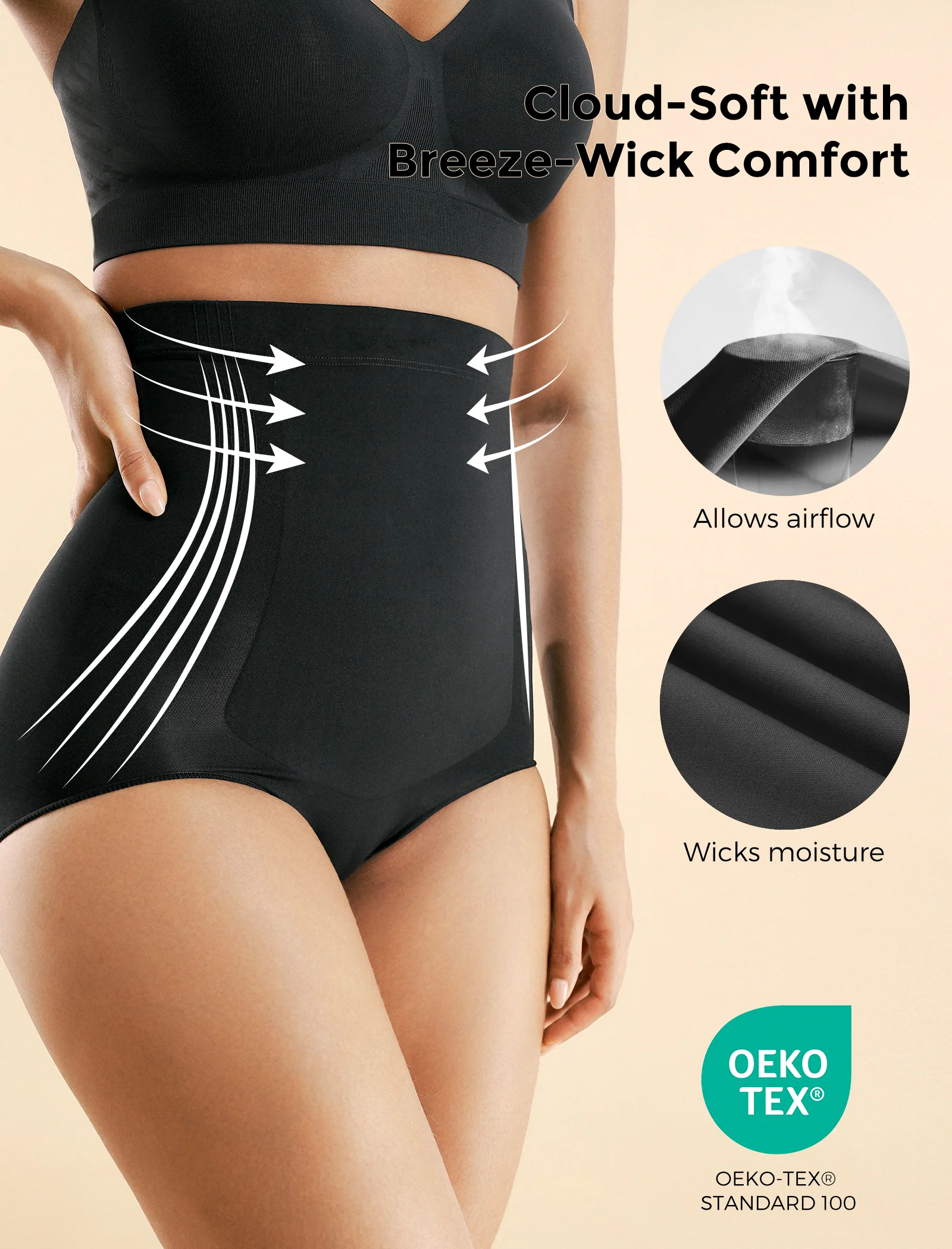 Momcozy Bezszwowe Majtki Modelujące Brzuch – Połóg i Codzienne Noszenie - Image 8
