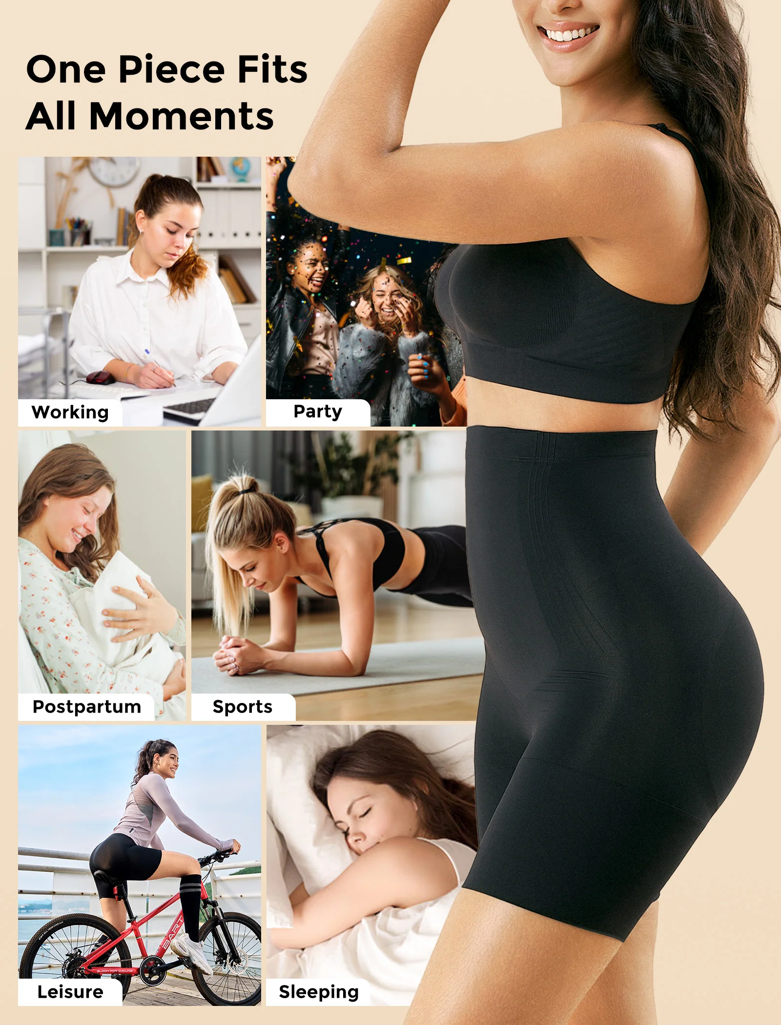 Momcozy Bezszwowe Szorty Modelujące Brzuch – Połóg i Codzienne Noszenie - Image 13