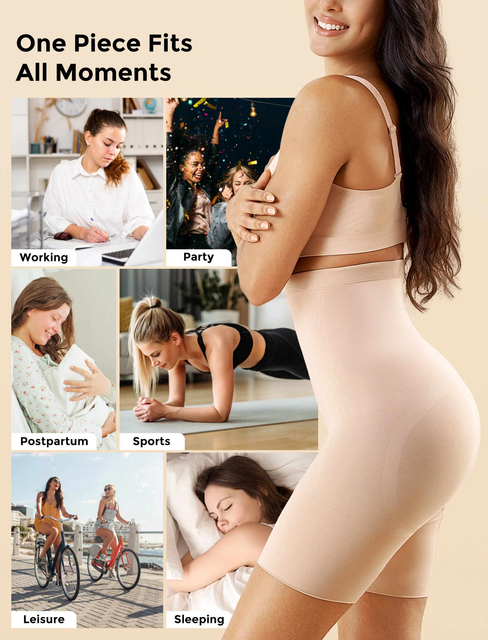 Momcozy Bezszwowe Szorty Modelujące Brzuch – Połóg i Codzienne Noszenie - Image 6