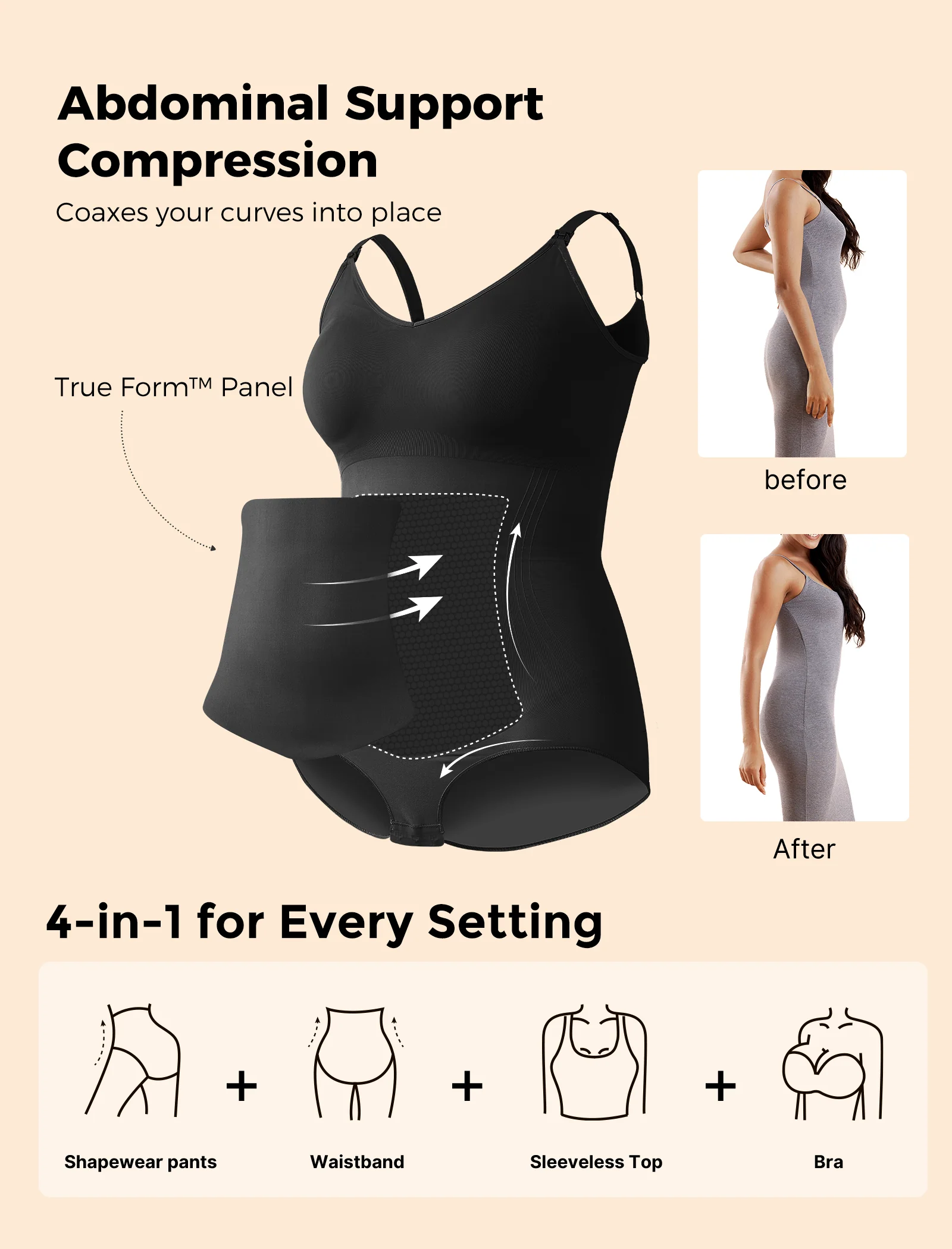 Momcozy Body Modelujące – Połóg i Codzienne Noszenie - Image 5