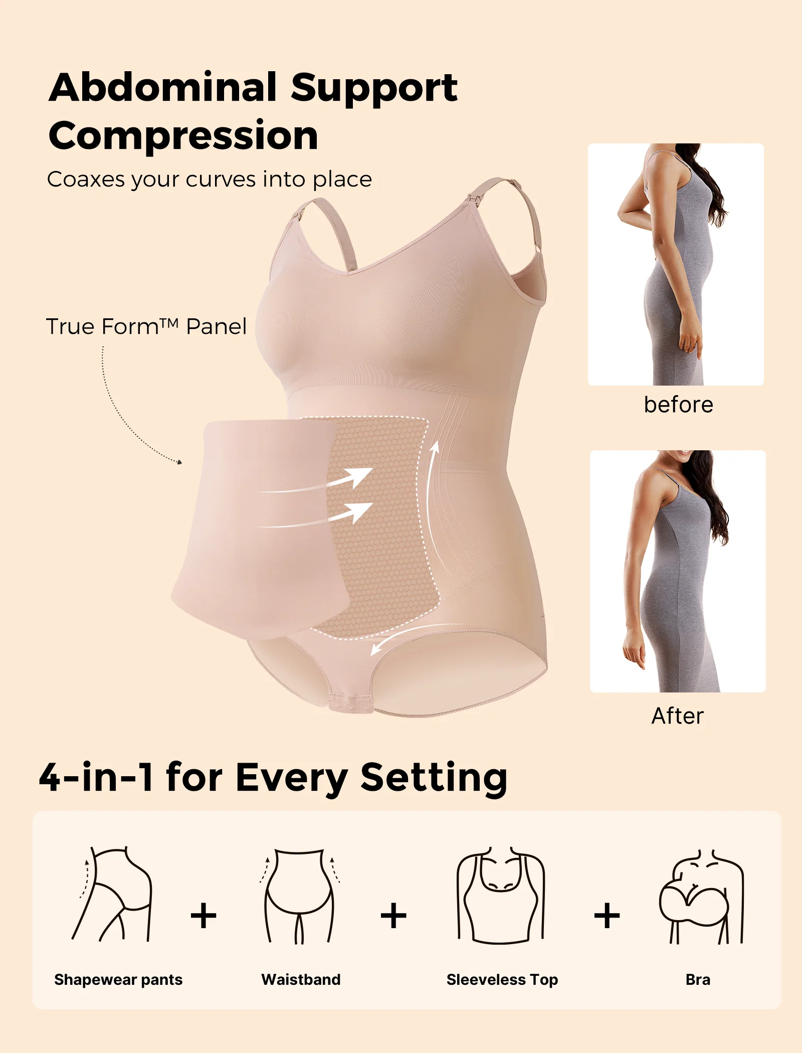 Momcozy Body Modelujące – Połóg i Codzienne Noszenie - Image 9