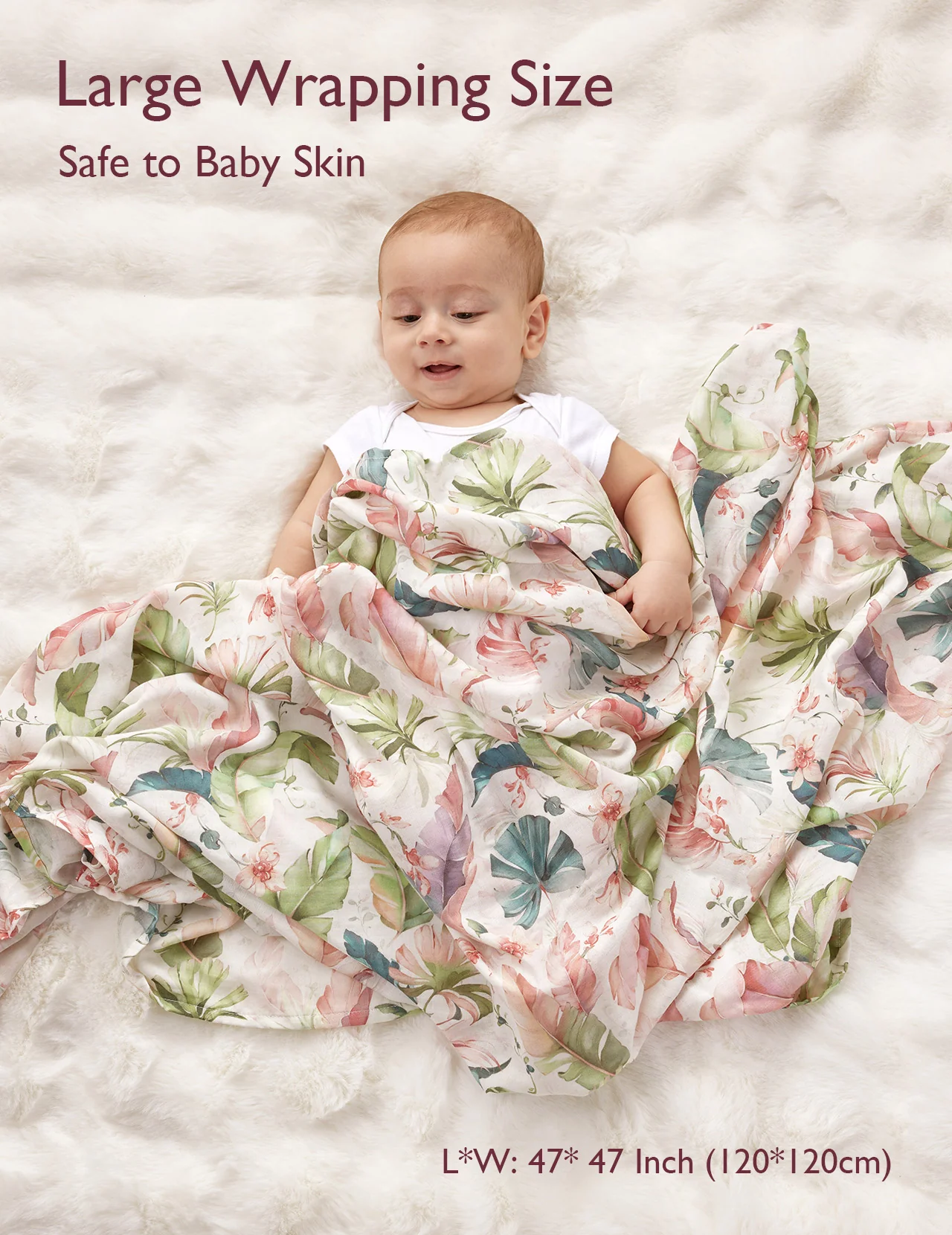 Momcozy Softness Swaddle Koce - piękny królik (2 paczki) - Image 9