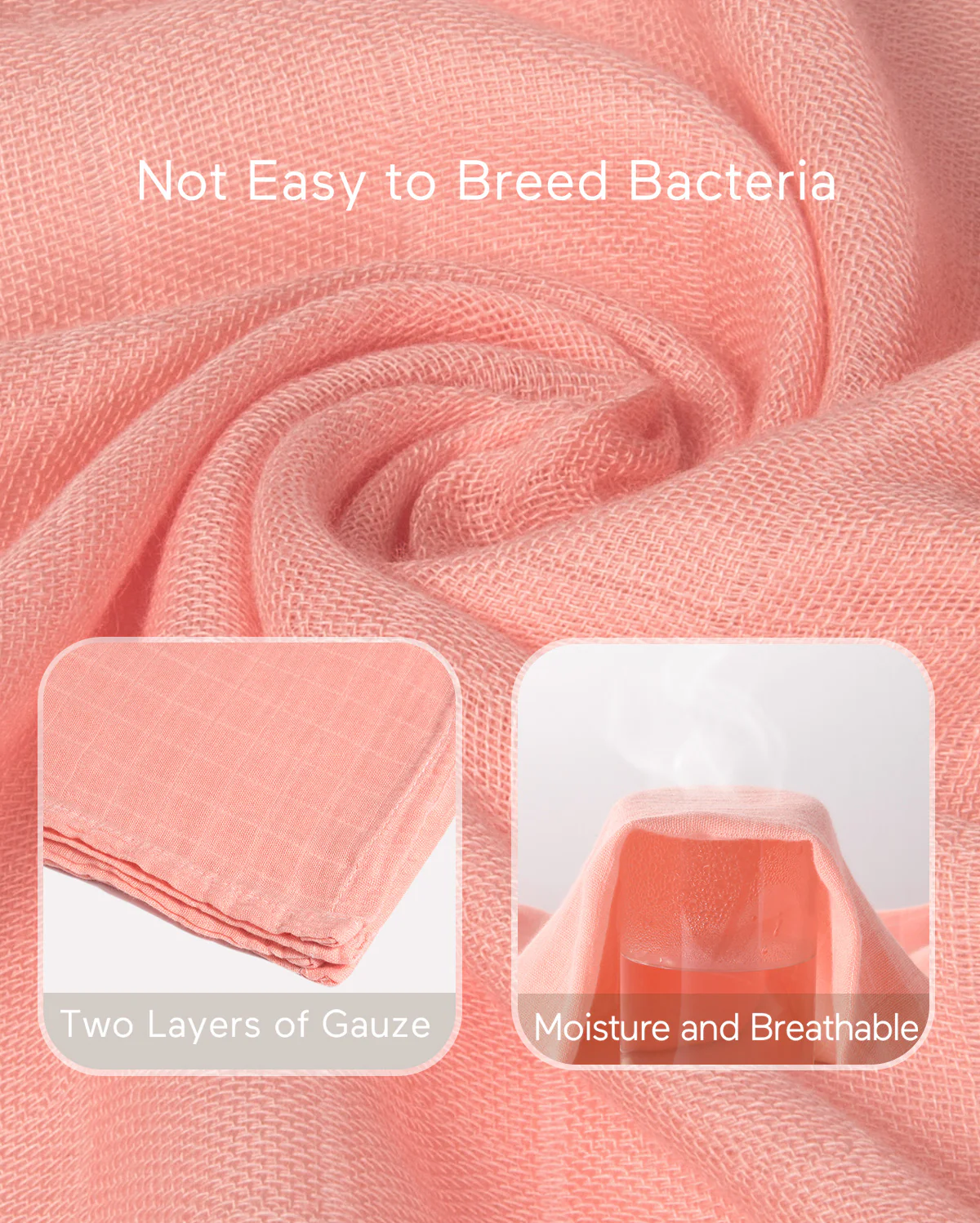 Momcozy Muślin Swaddle Baby Koce, 4 paczki - Image 38